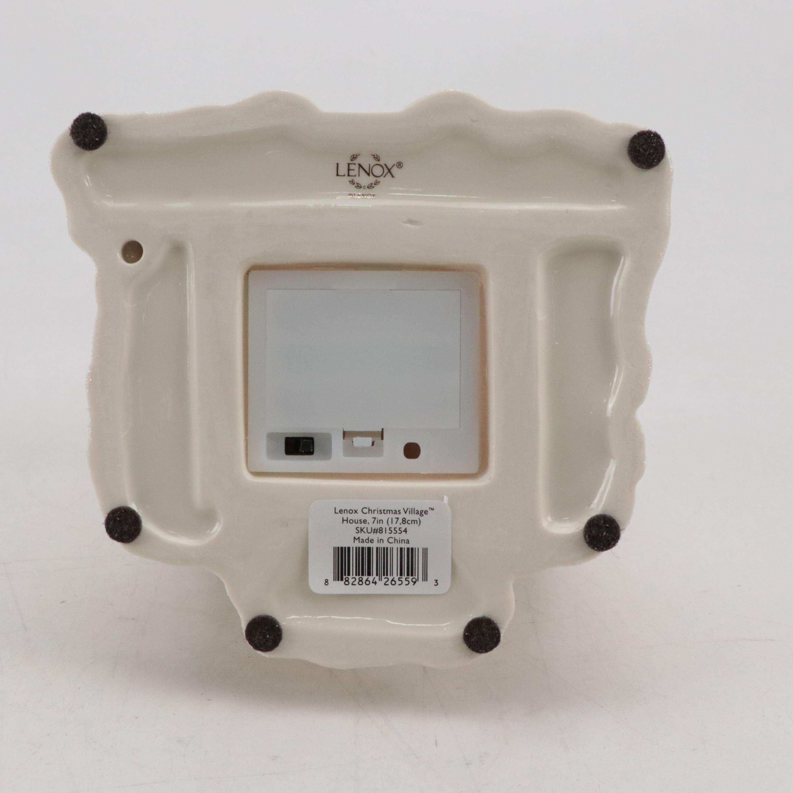 Lenox Christmas Village Porcelain Toy Shoppe, House and Church