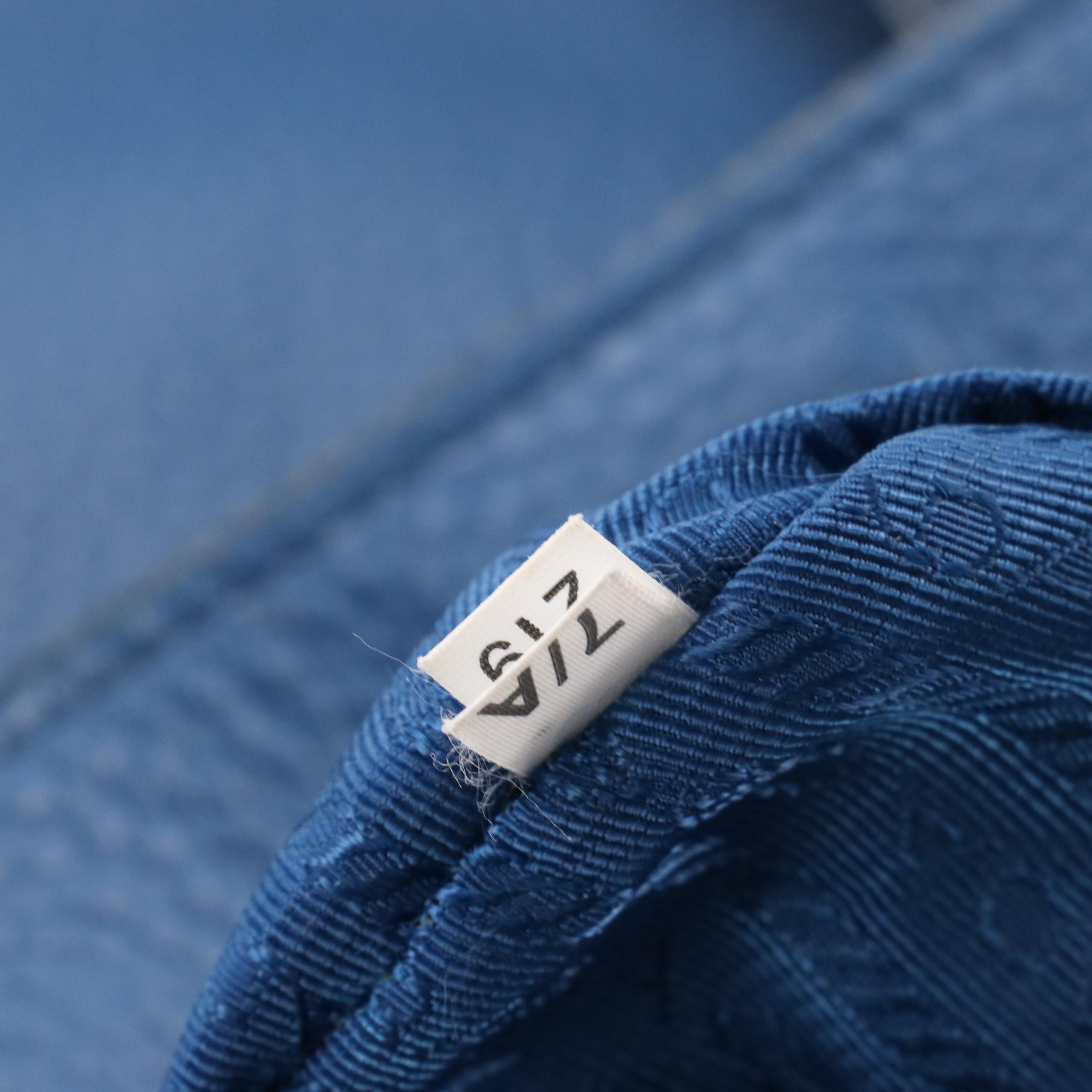 Prada Phenix Two-Way Tote Bag in Blue Vitello Daino Leather