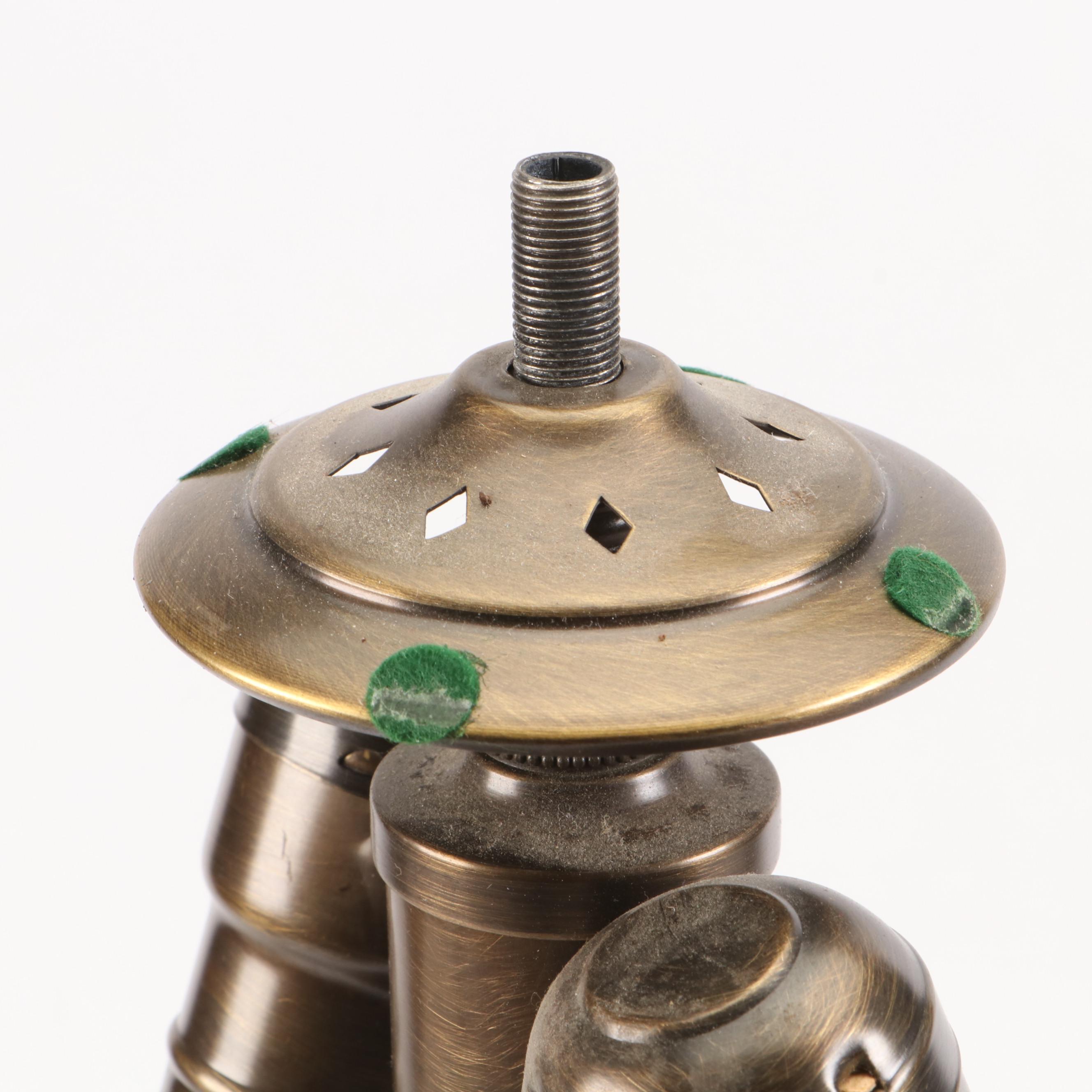 Davis Glass Blown Art Glass Table Lamp, 2005