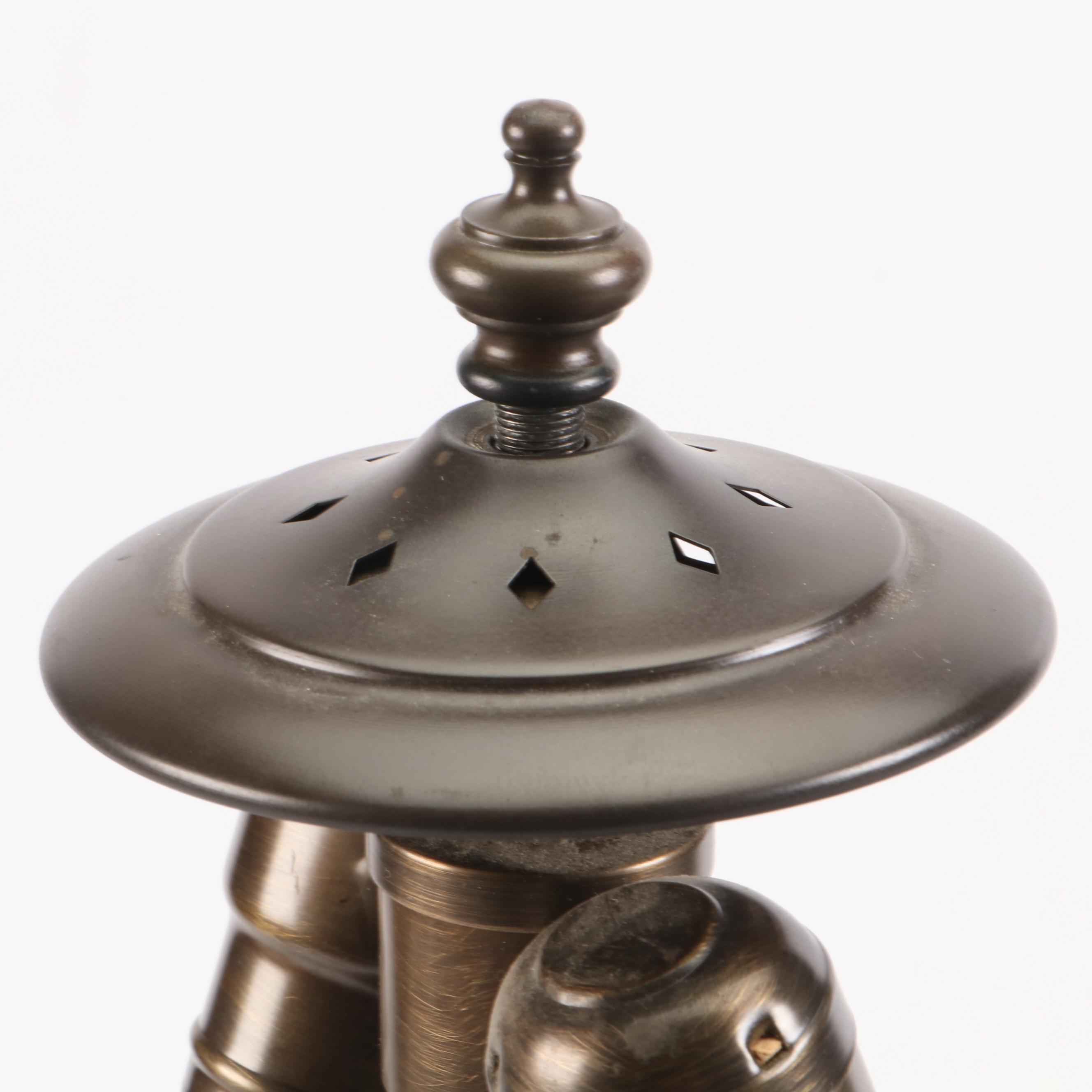 Davis Glass Blown Art Glass Table Lamp, 2005