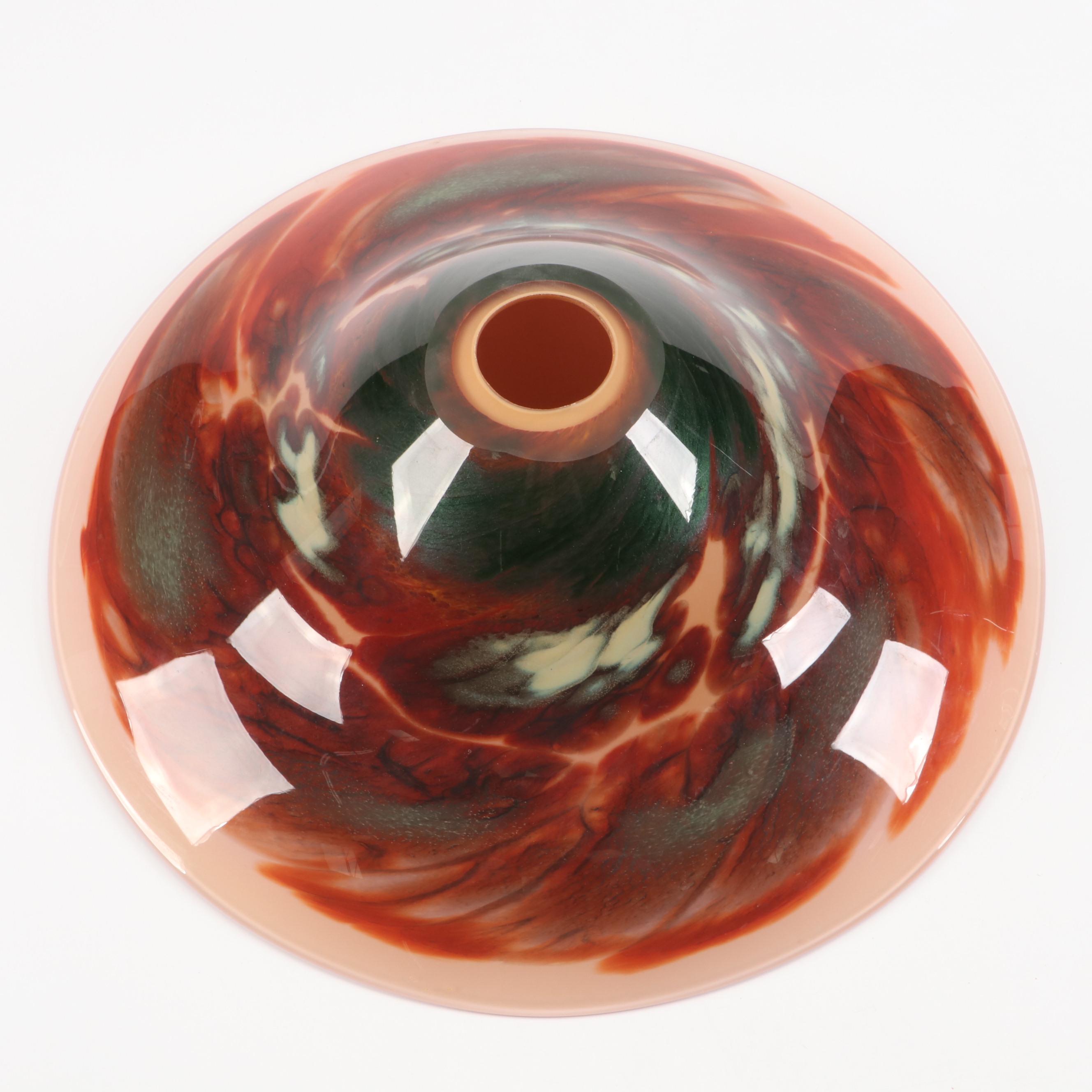 Davis Glass Blown Art Glass Table Lamp, 2005