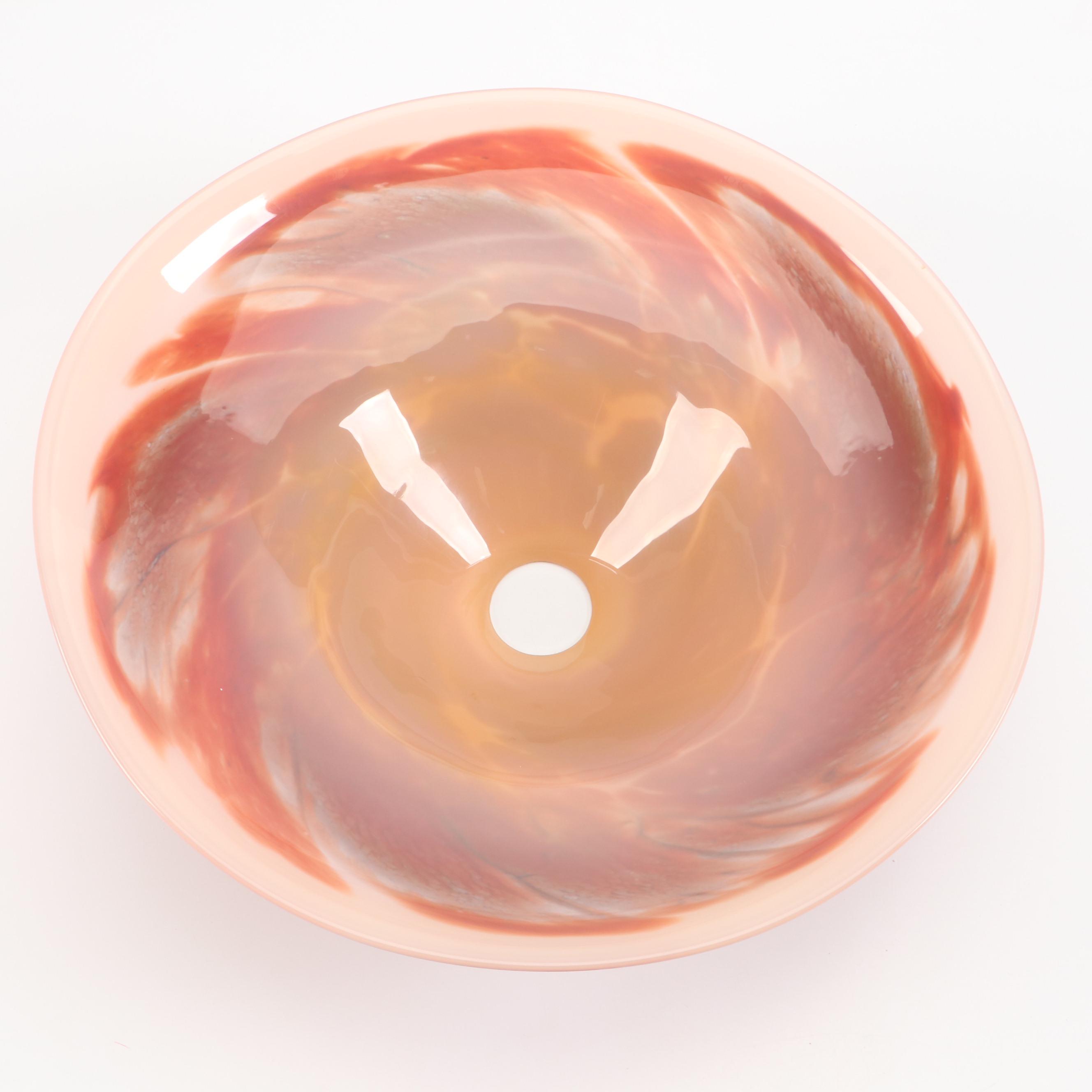 Davis Glass Blown Art Glass Table Lamp, 2005