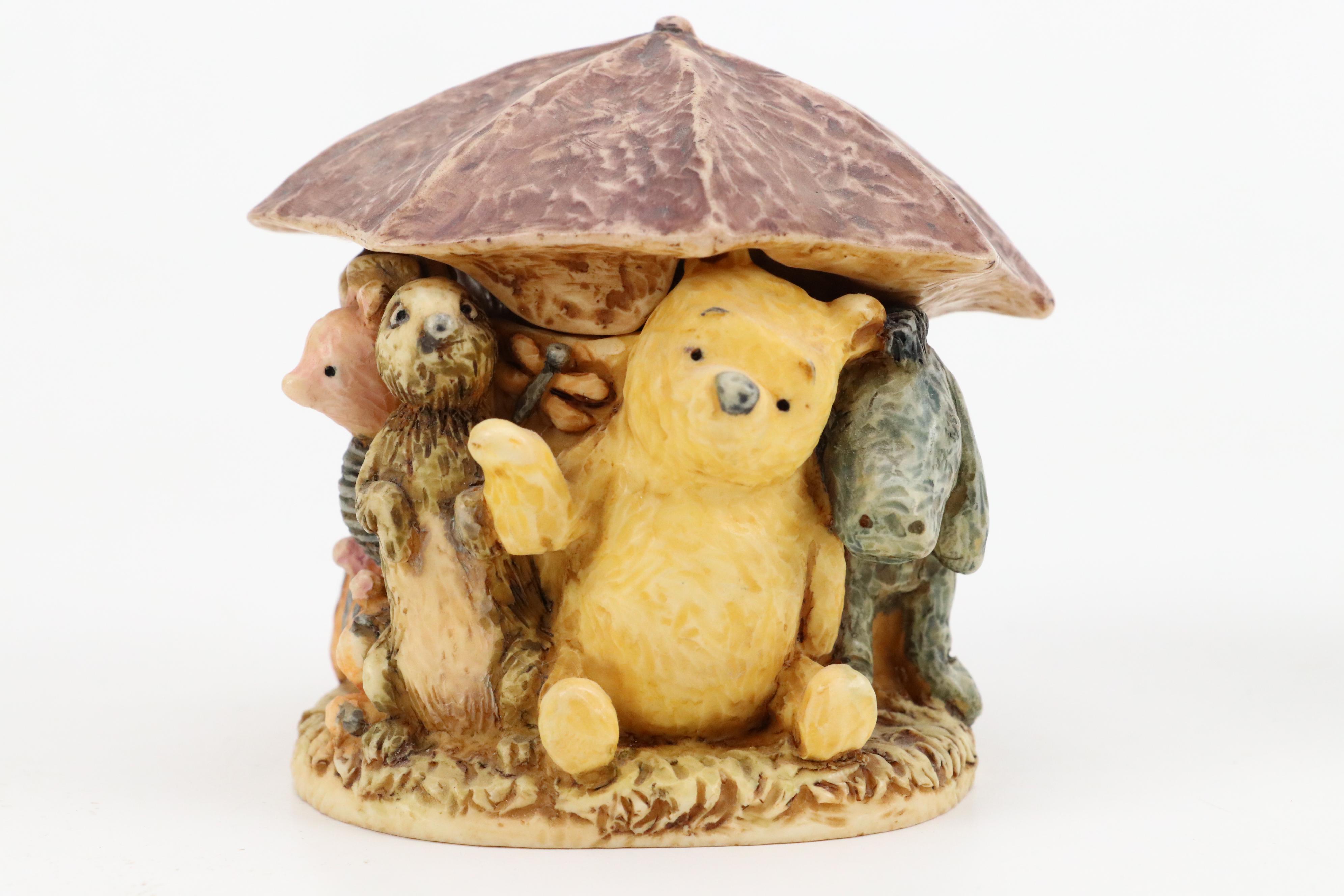 Harmony Kingdom "Classic Pooh" and "Hundred Acre Wood" Resin Figurines