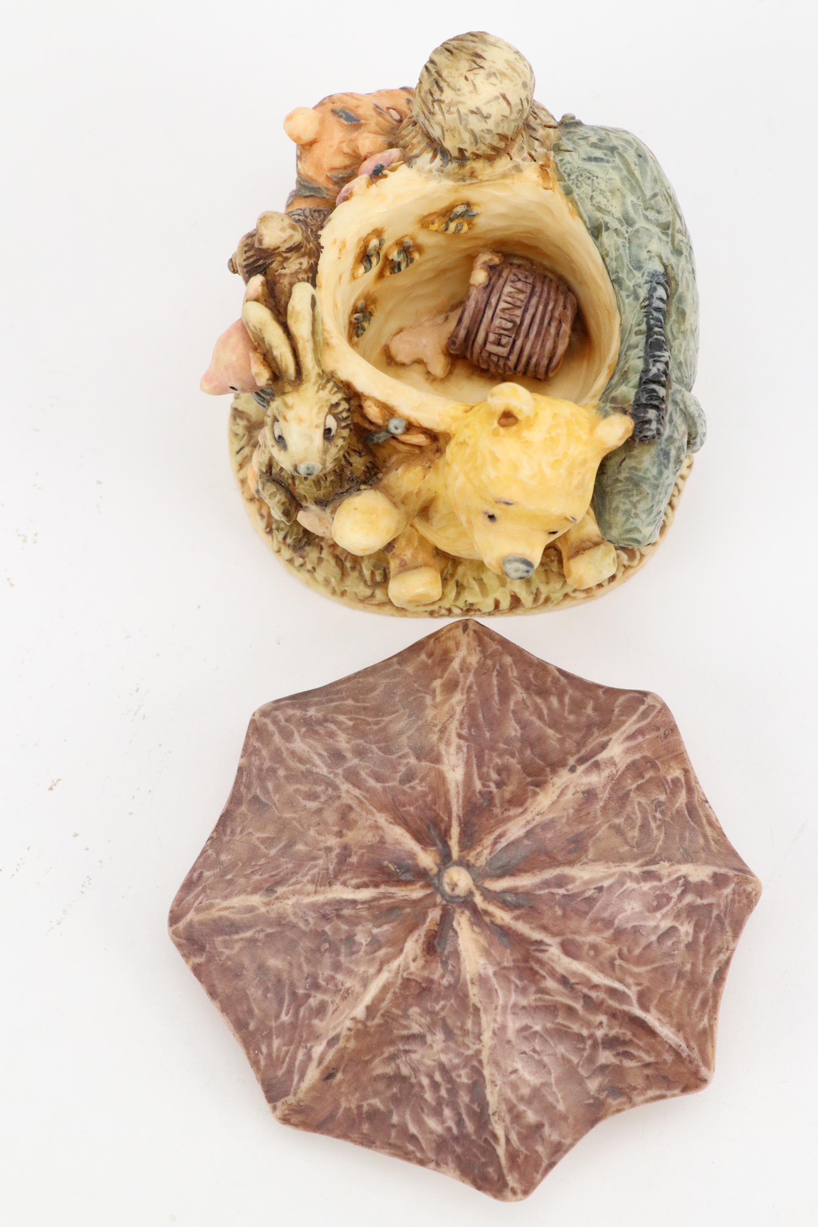 Harmony Kingdom "Classic Pooh" and "Hundred Acre Wood" Resin Figurines