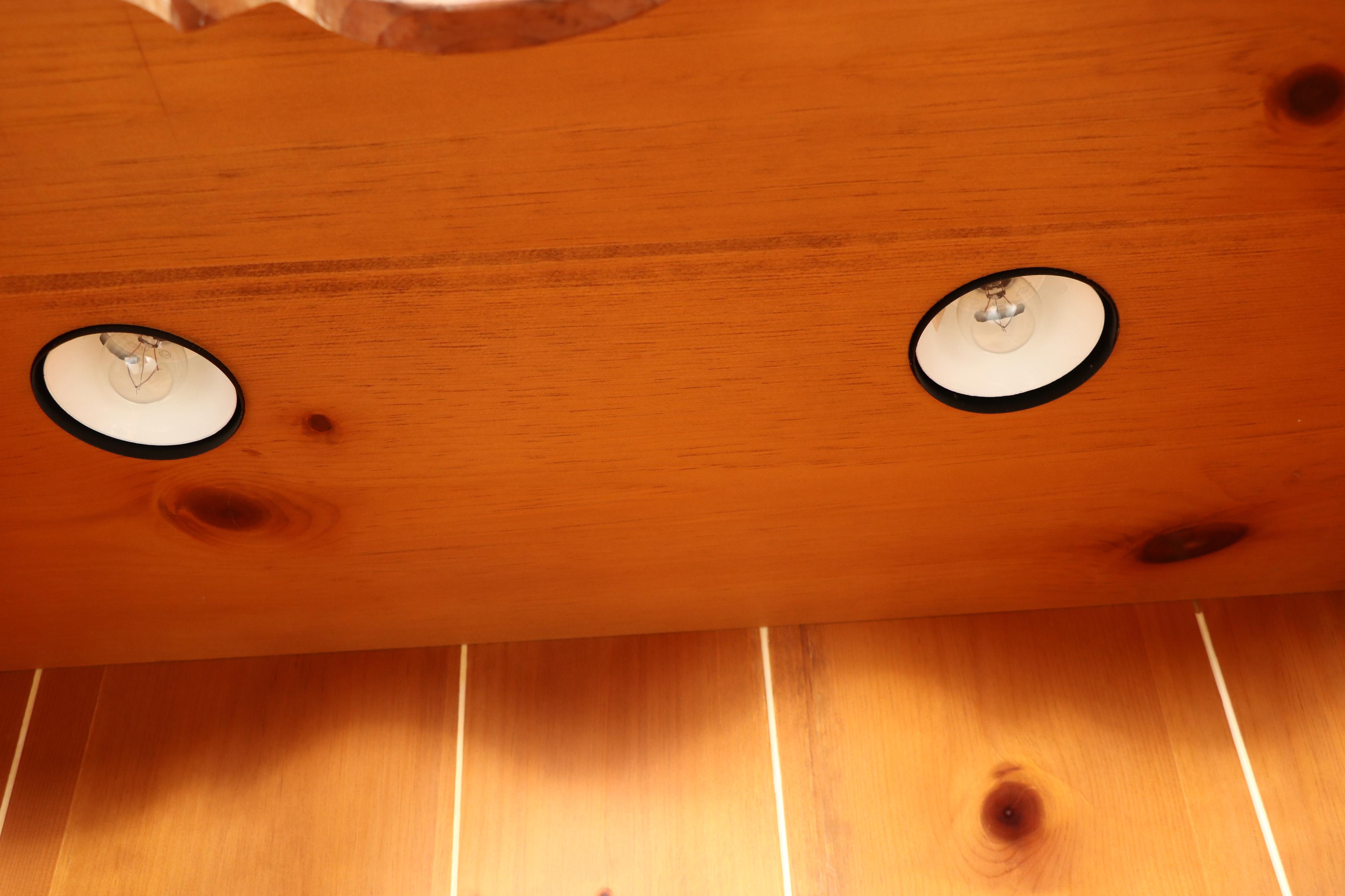 Thomasville Furniture Pine Illuminated Display Cabinet Pair