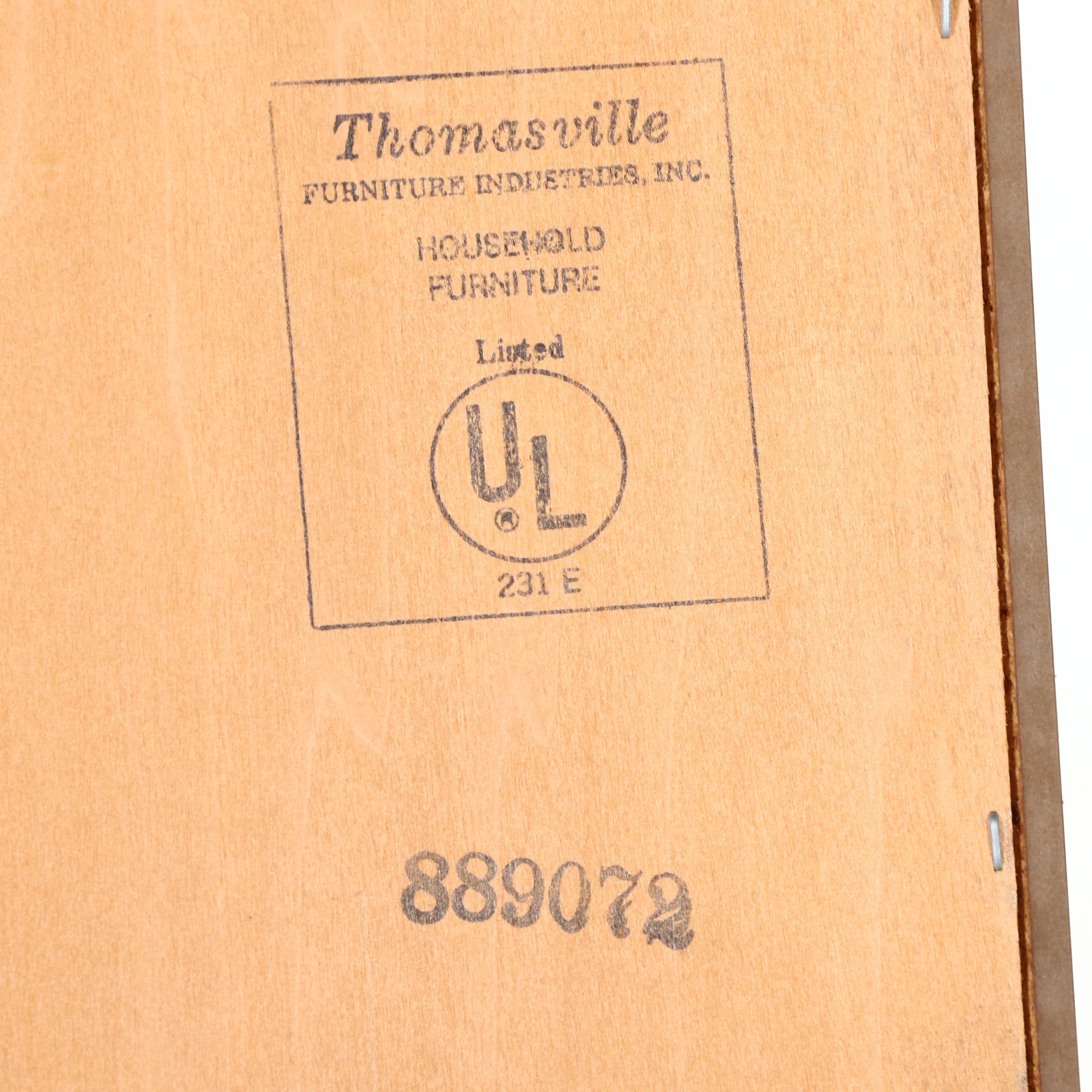 Thomasville Furniture Pine Illuminated Display Cabinet Pair