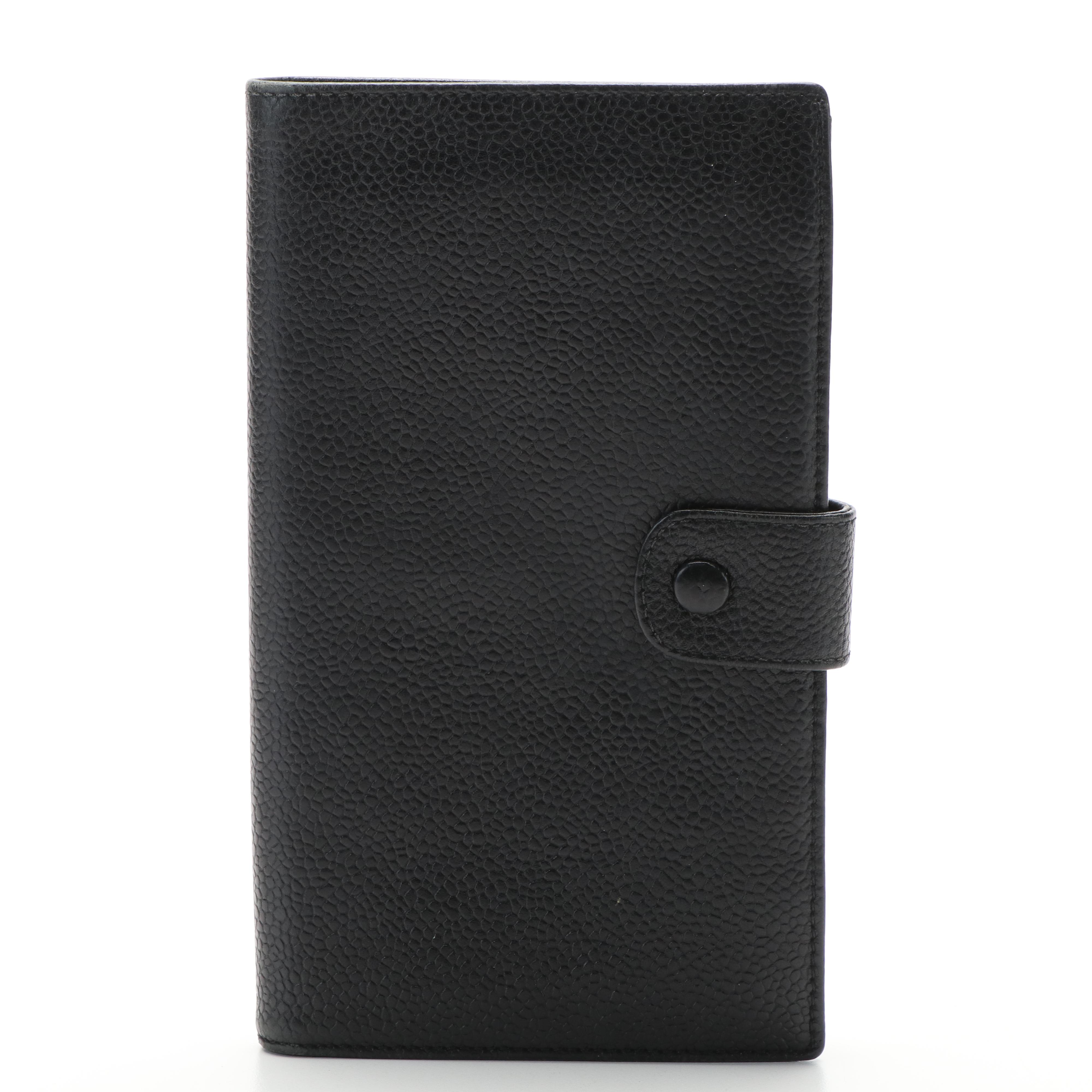 Chanel CC Black Caviar Leather Wallet