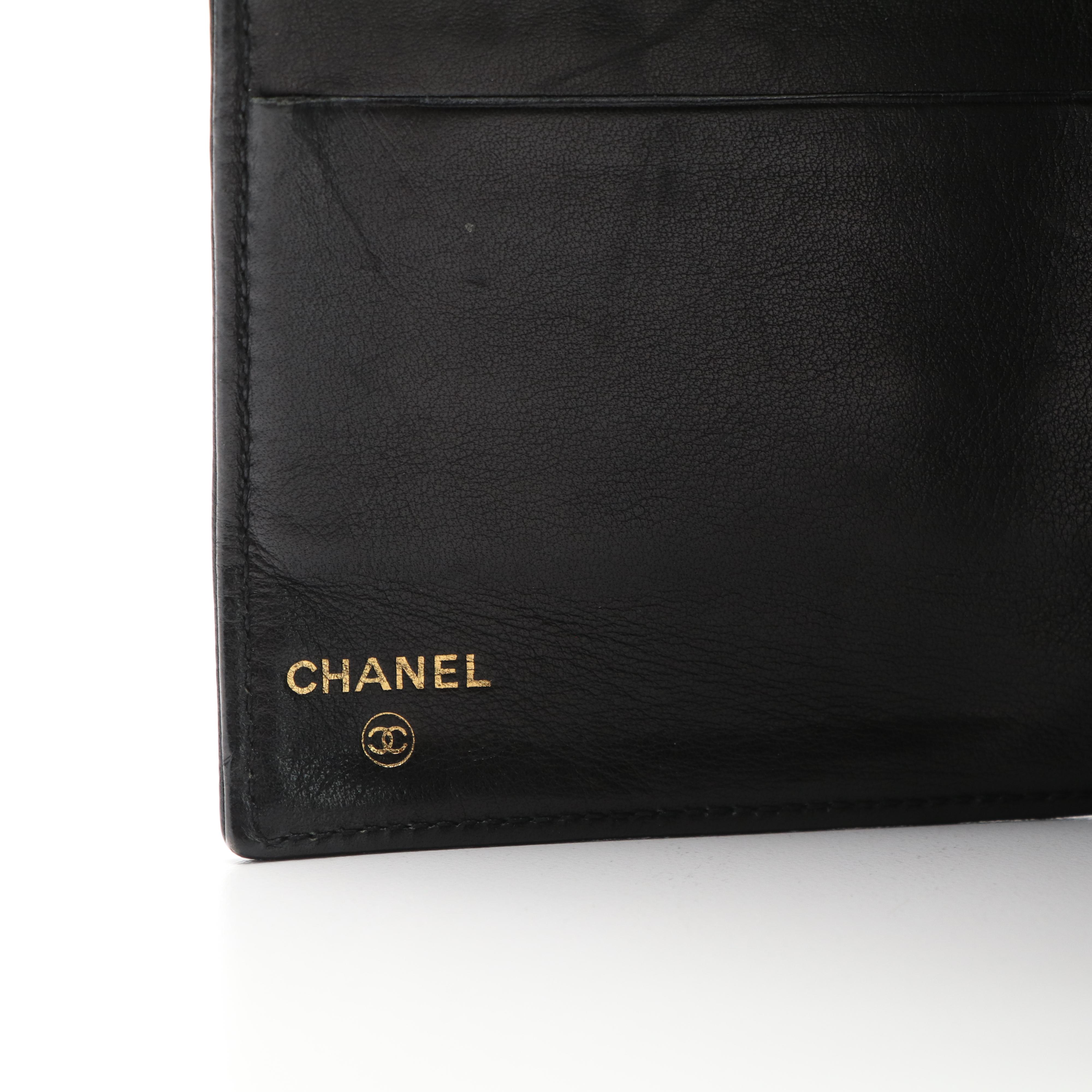 Chanel CC Black Caviar Leather Wallet