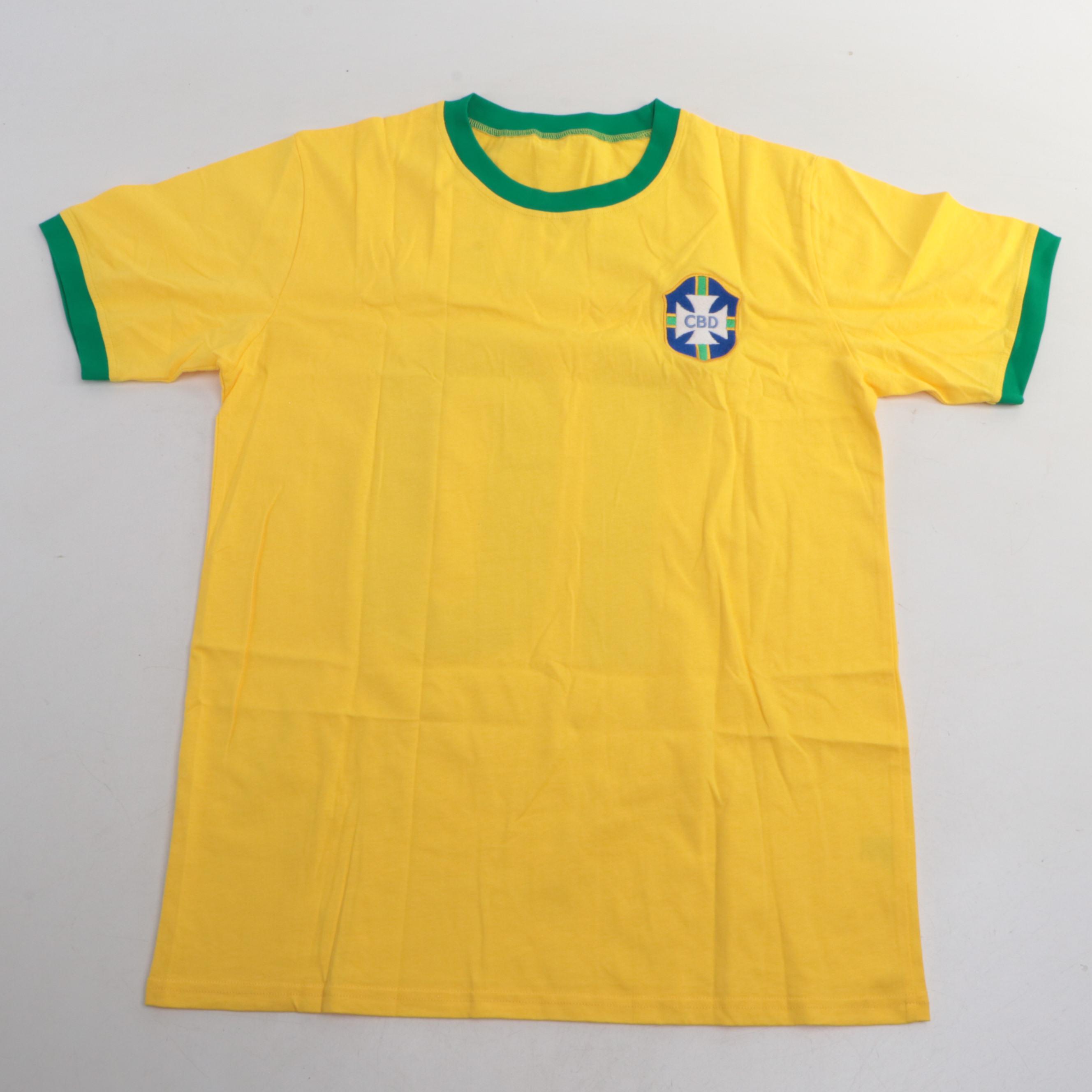 Pelé Signed Brazil CBD Soccer Jersey