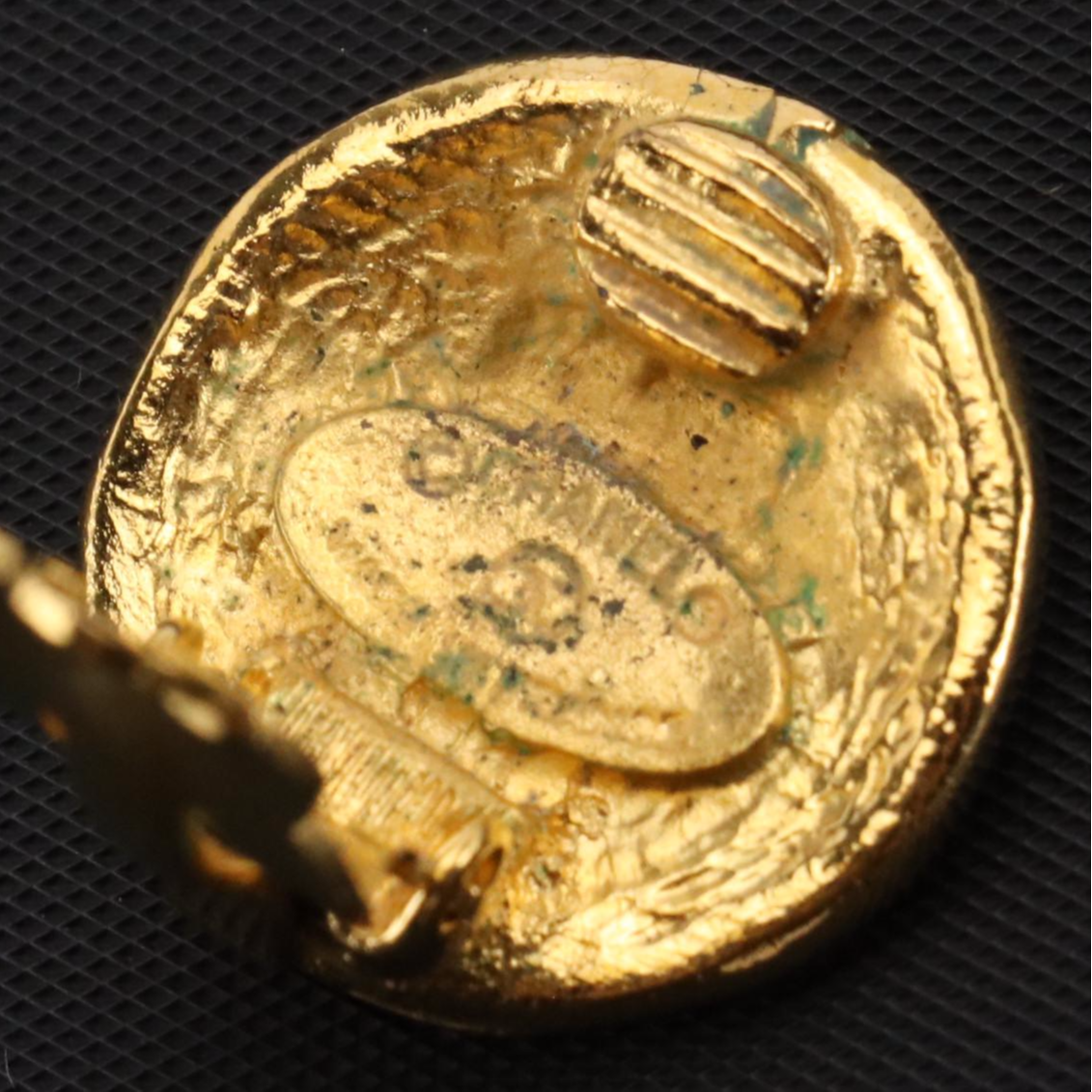 Chanel 31 Rue Cambon Paris Medallion Clip-On Earrings