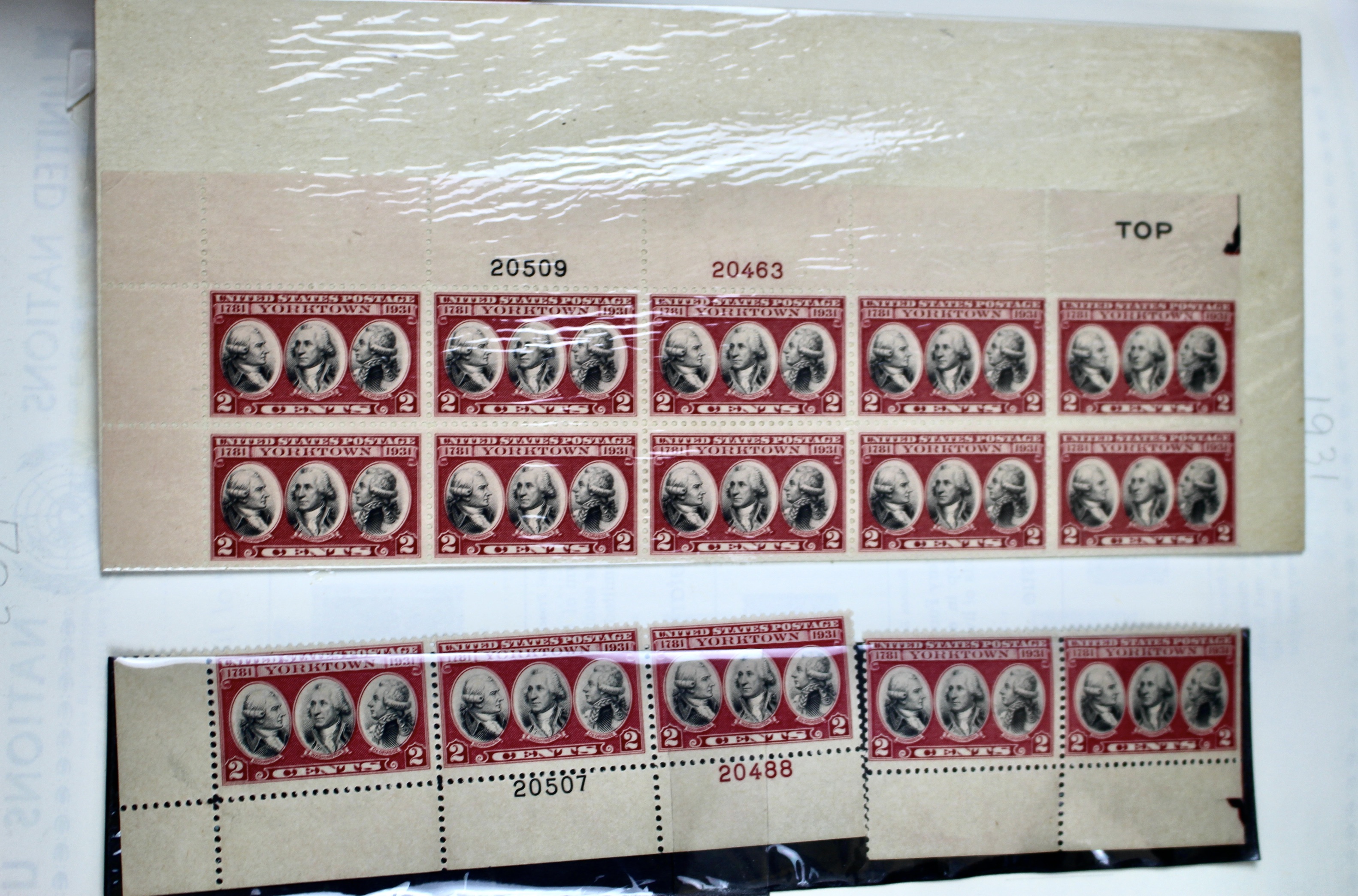 U.S. Postage Stamp Album Mainly Containing Plate Blocks