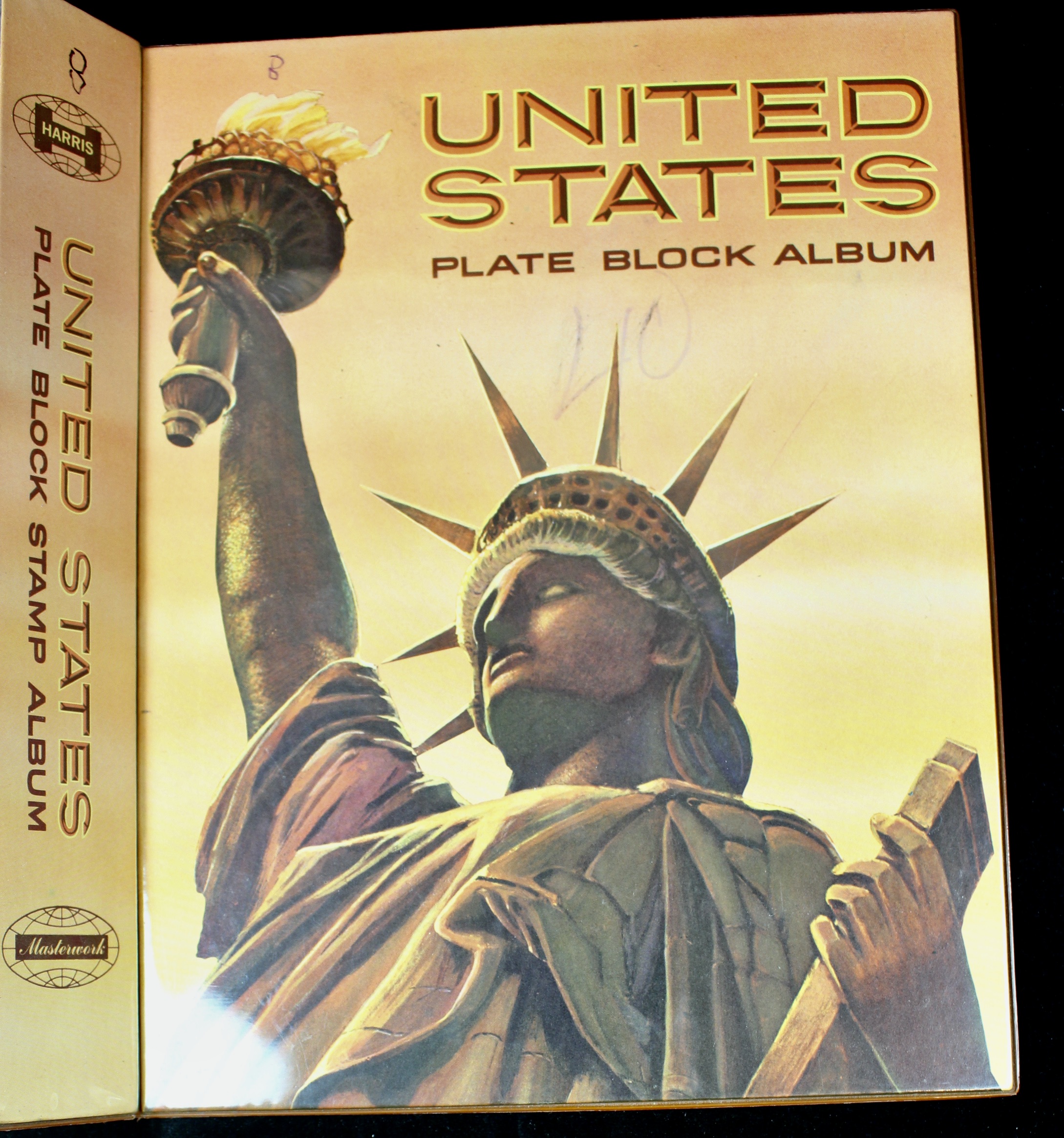 U.S. Postage Stamp Album Mainly Containing Plate Blocks