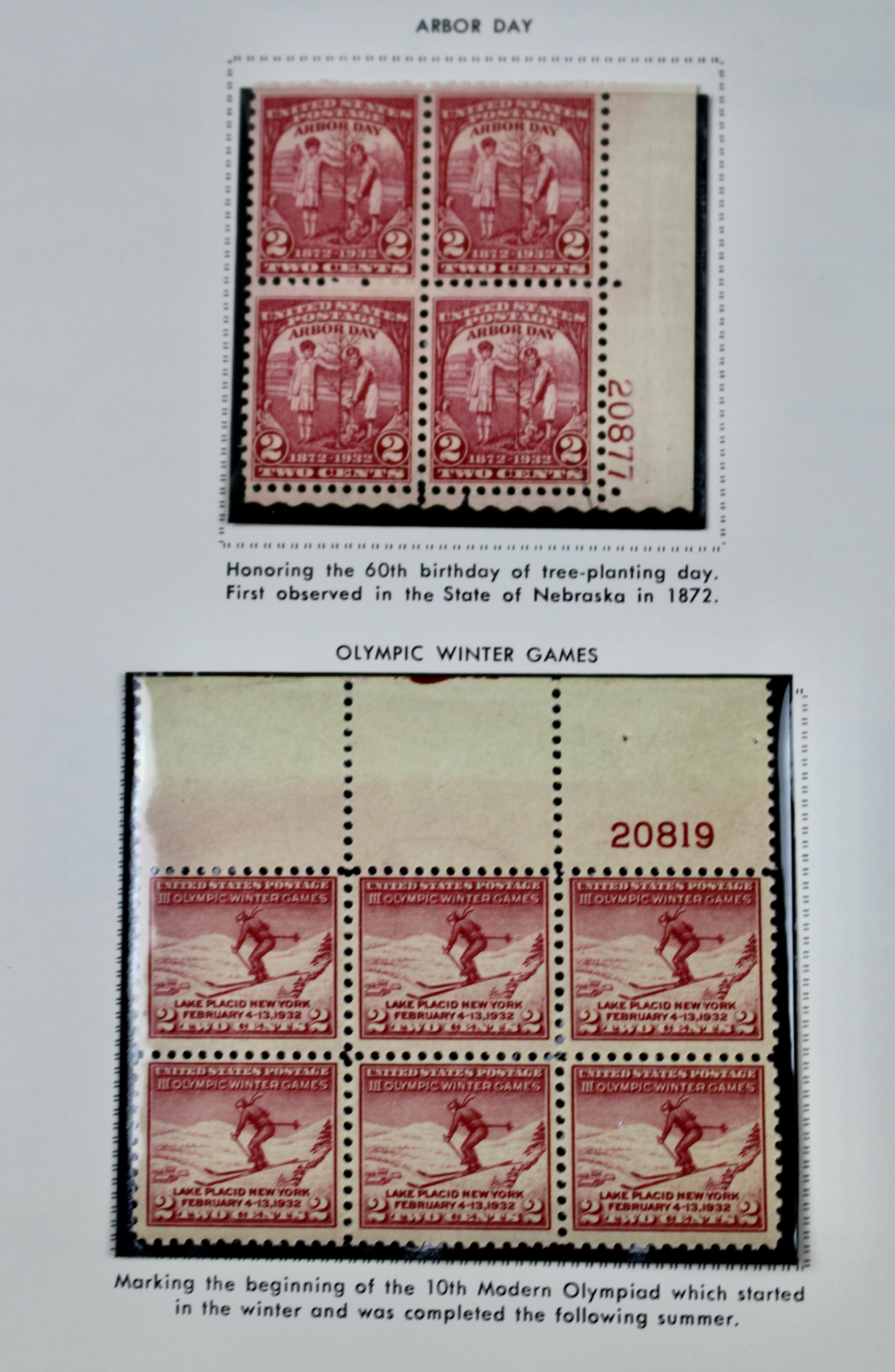 U.S. Postage Stamp Album Mainly Containing Plate Blocks