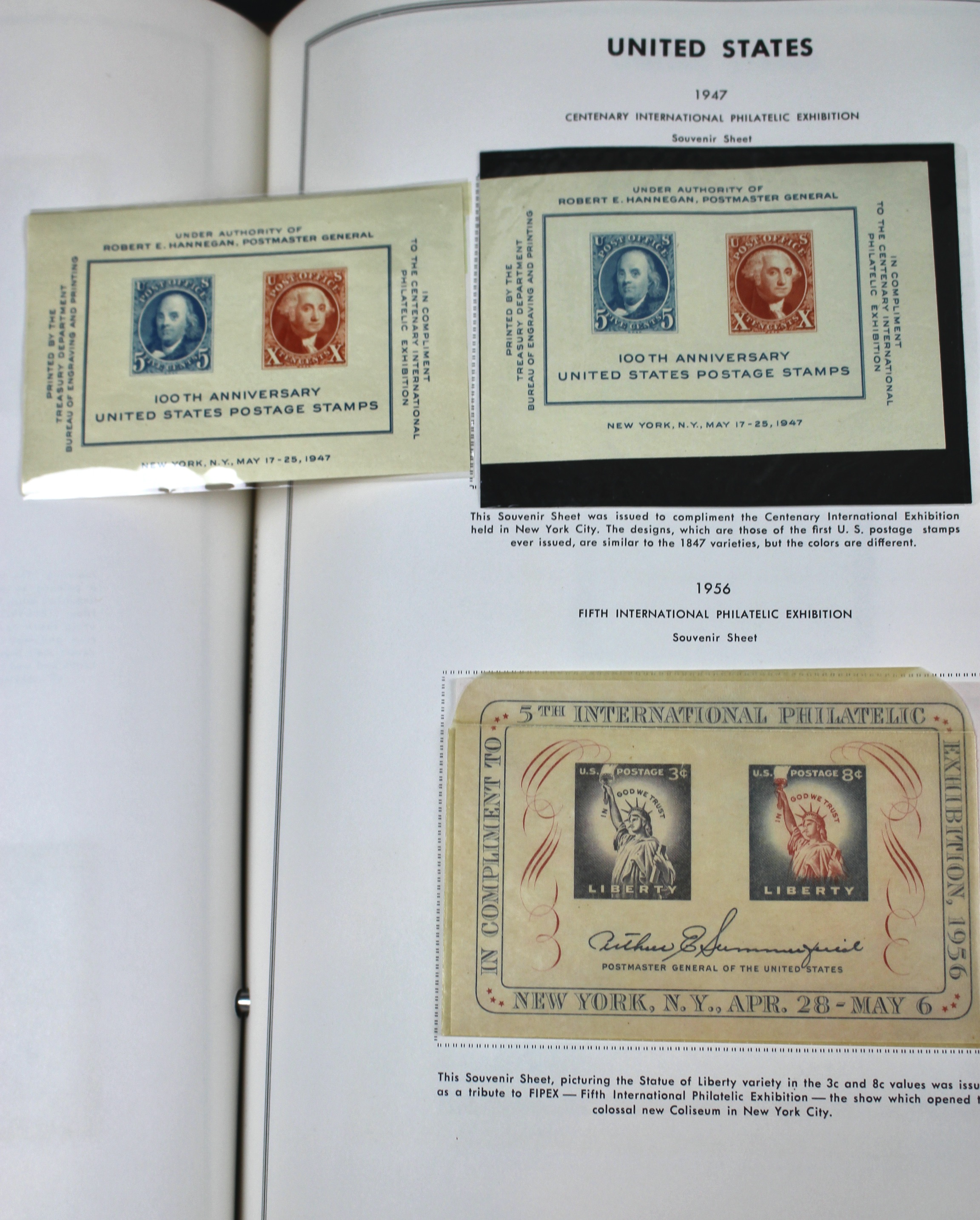 U.S. Postage Stamp Album Mainly Containing Plate Blocks