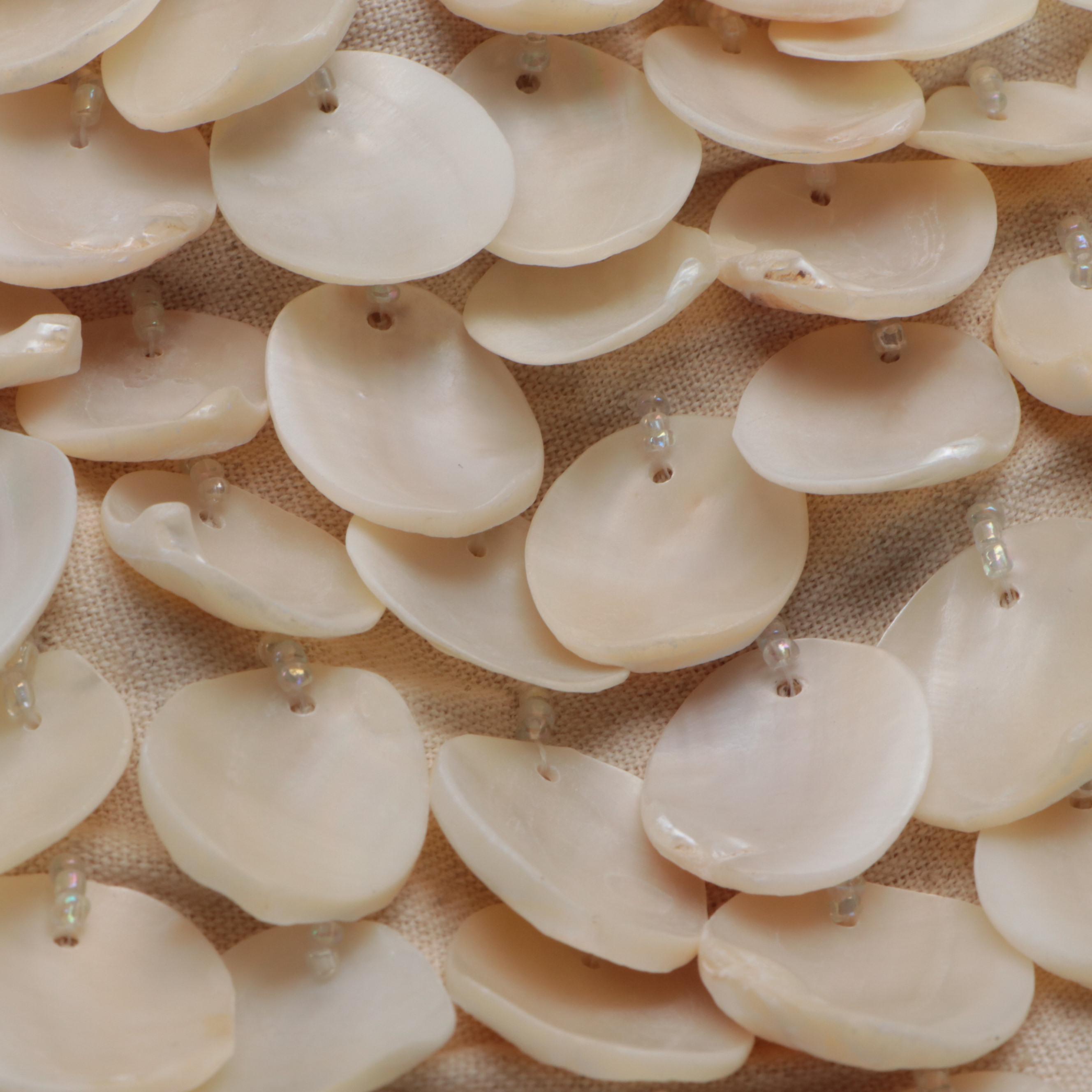 Moyna and Two's Company Shell Handbags with Mystique Shell Trim Clutch