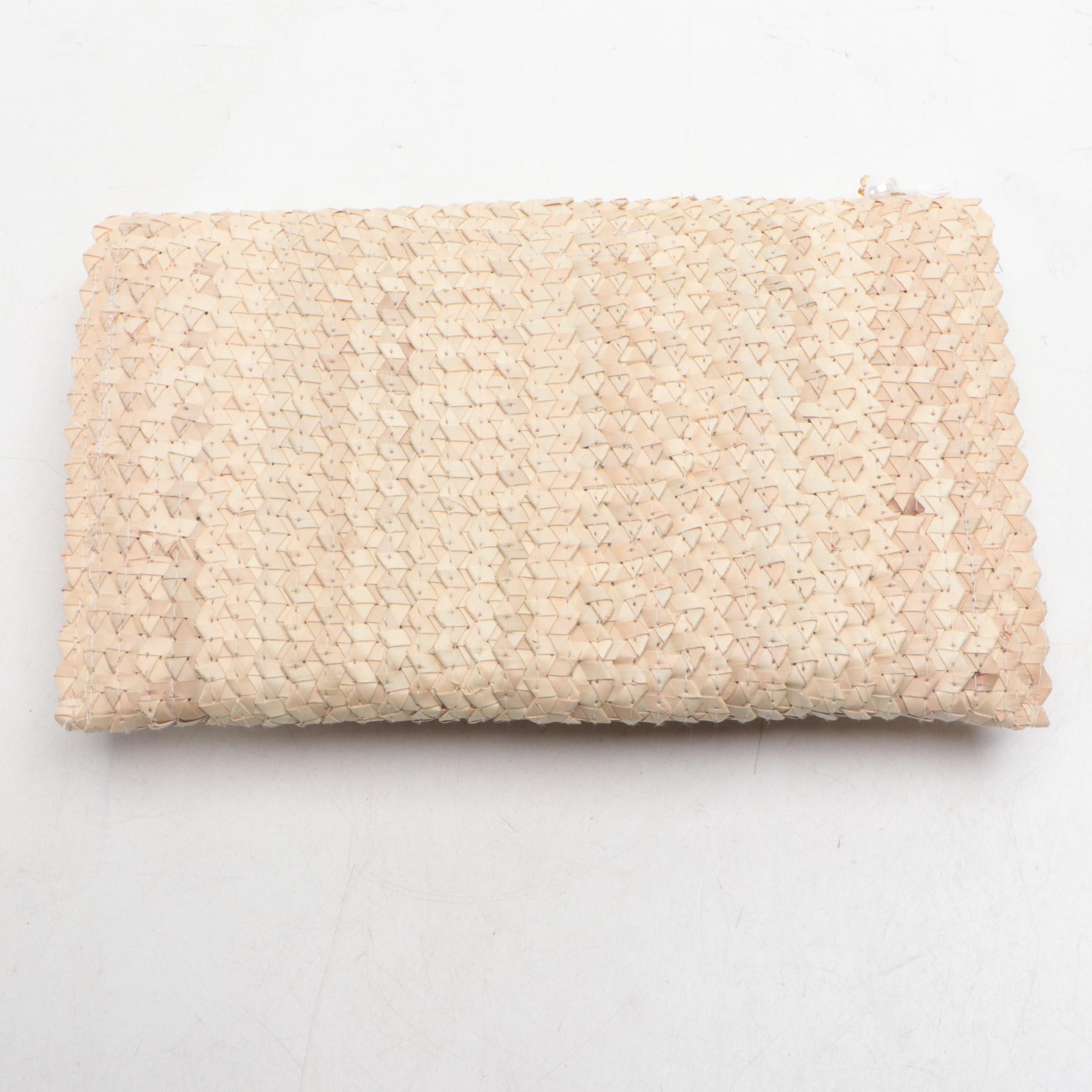 Moyna and Two's Company Shell Handbags with Mystique Shell Trim Clutch