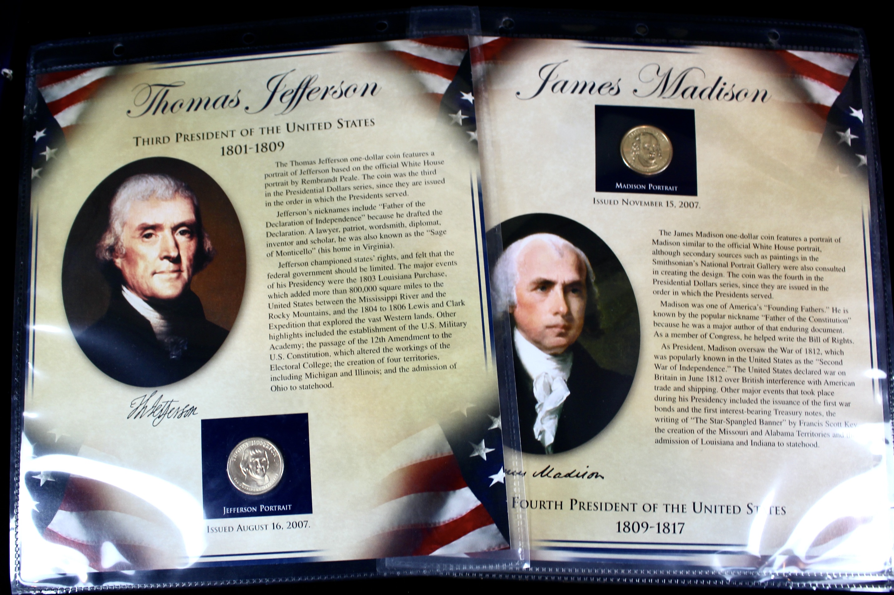 "The United States Presidents Coin Collection" Two Volume Set