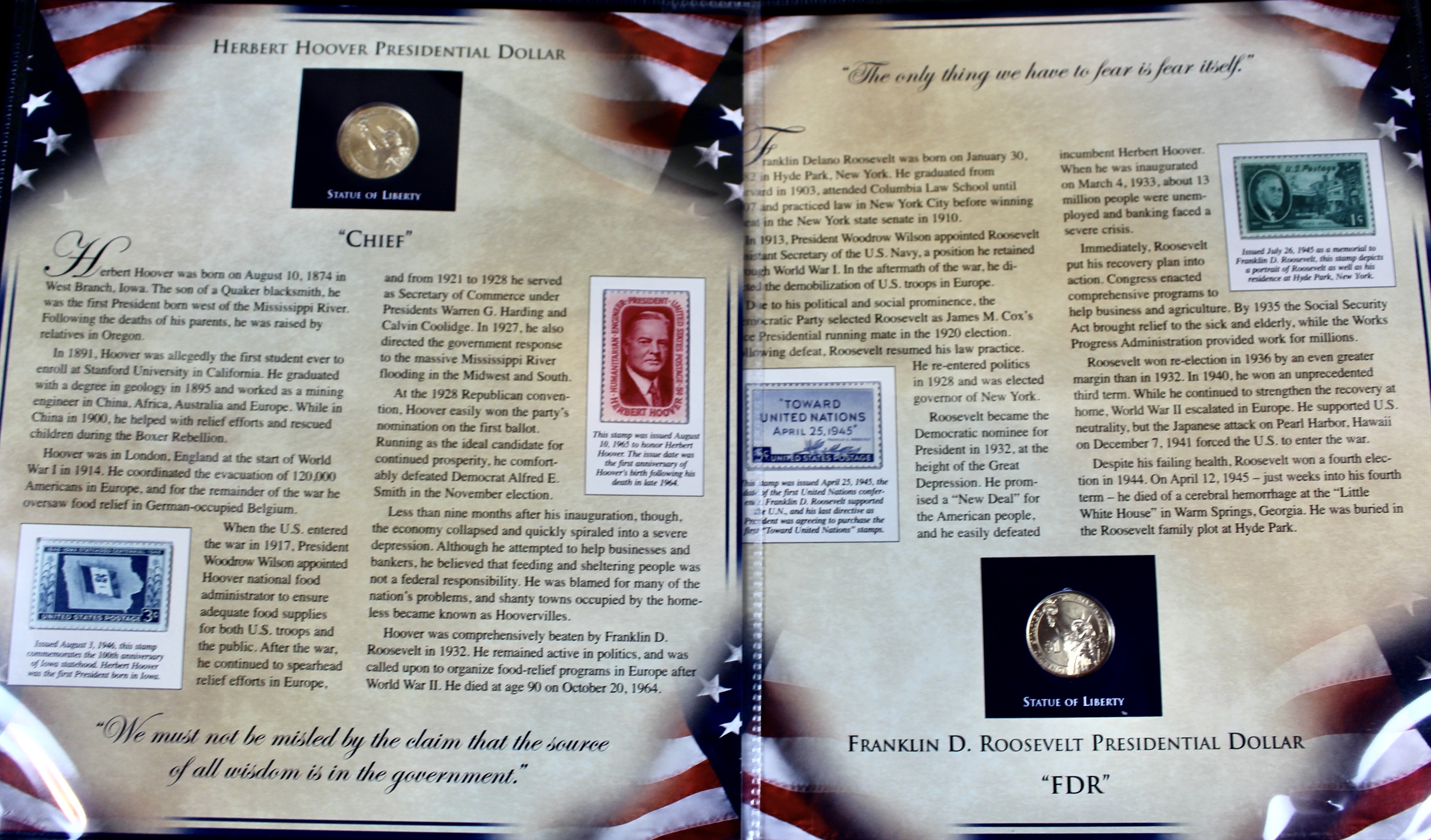 "The United States Presidents Coin Collection" Two Volume Set