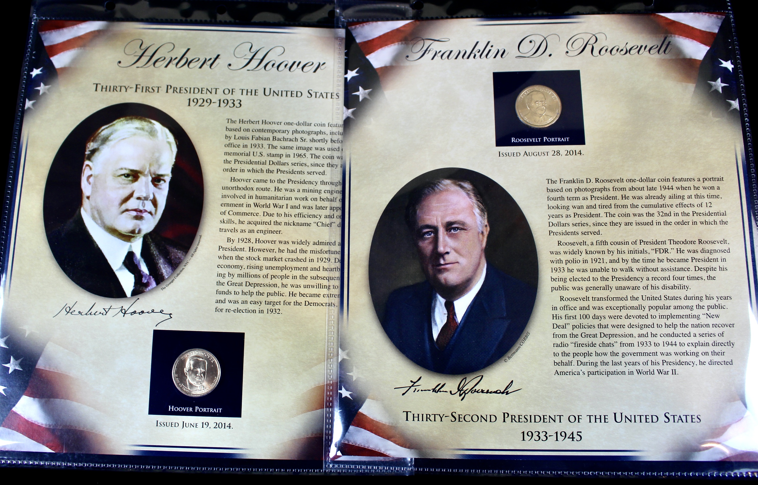 "The United States Presidents Coin Collection" Two Volume Set