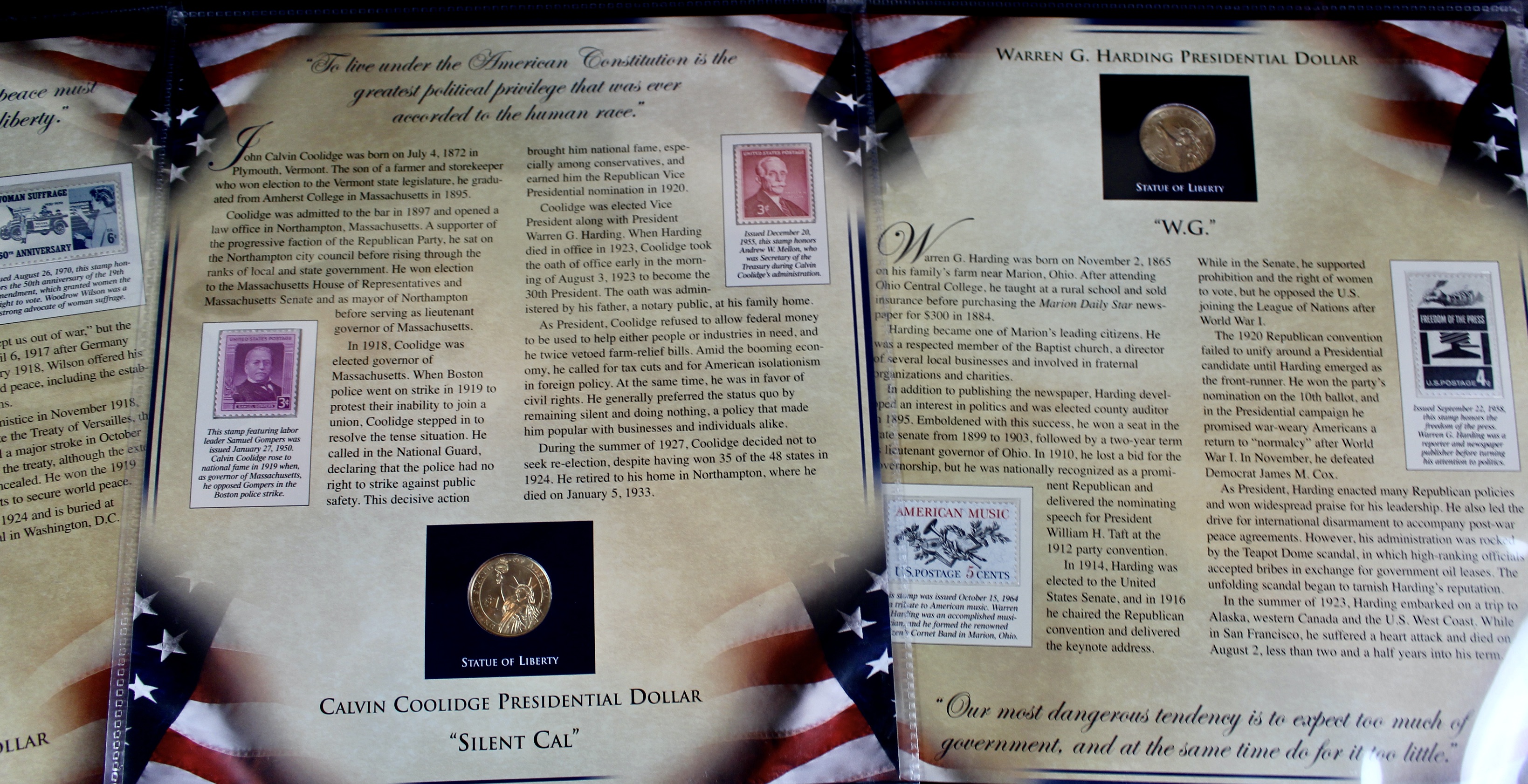 "The United States Presidents Coin Collection" Two Volume Set
