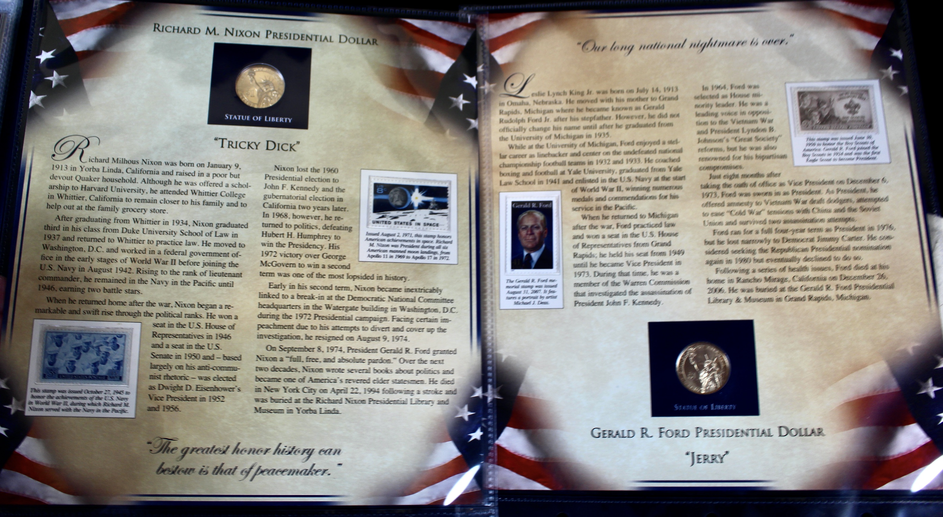 "The United States Presidents Coin Collection" Two Volume Set