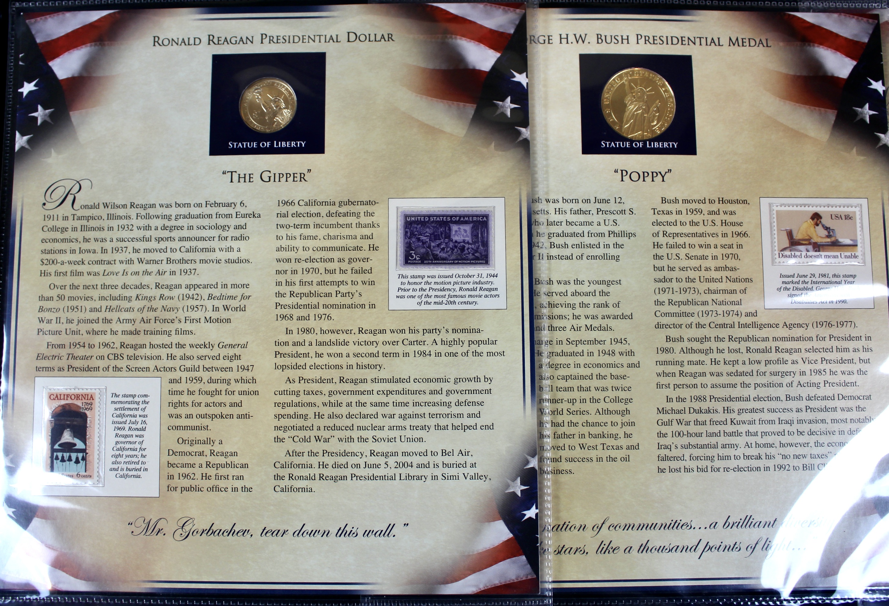 "The United States Presidents Coin Collection" Two Volume Set