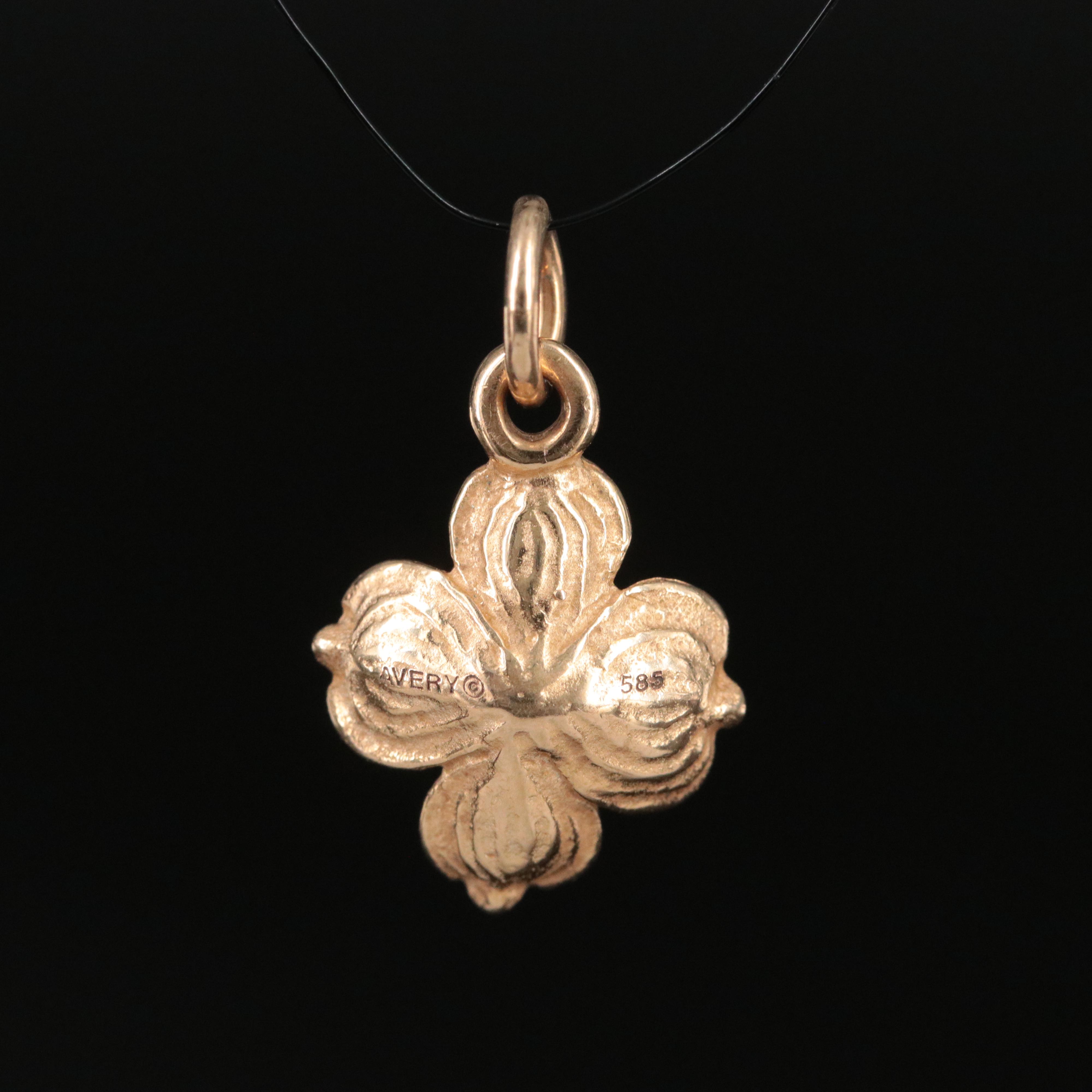 James Avery 14K Dogwood Flower Charm