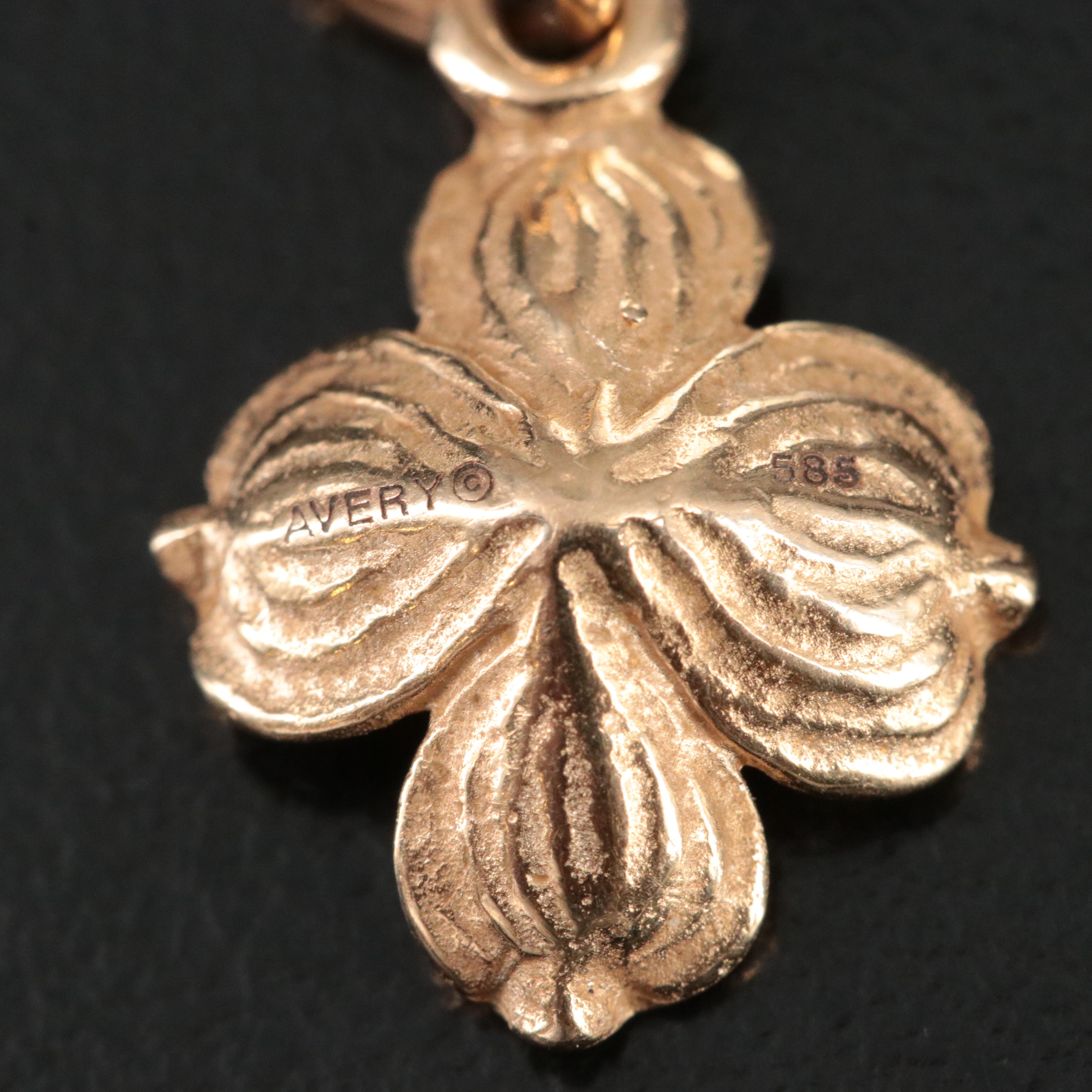 James Avery 14K Dogwood Flower Charm