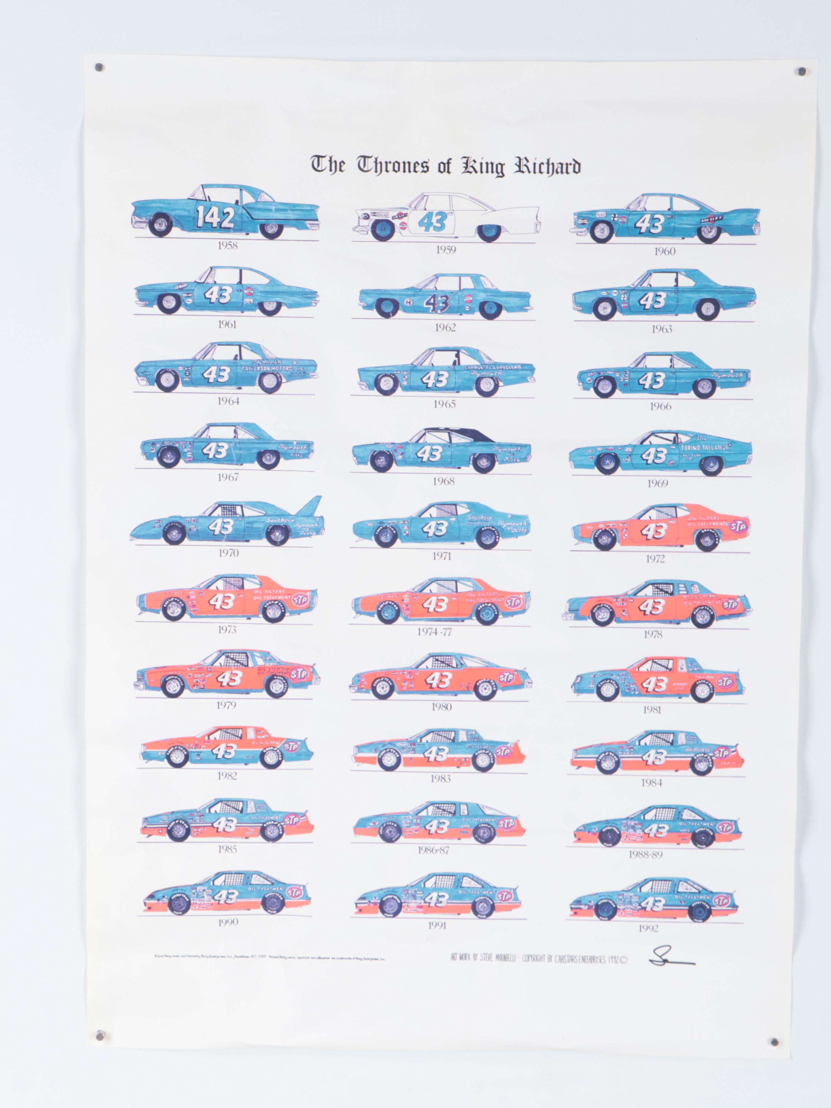 Steve Mirabelli "Wing Warriors" and "The Thrones of King Richard" Posters, 1990s