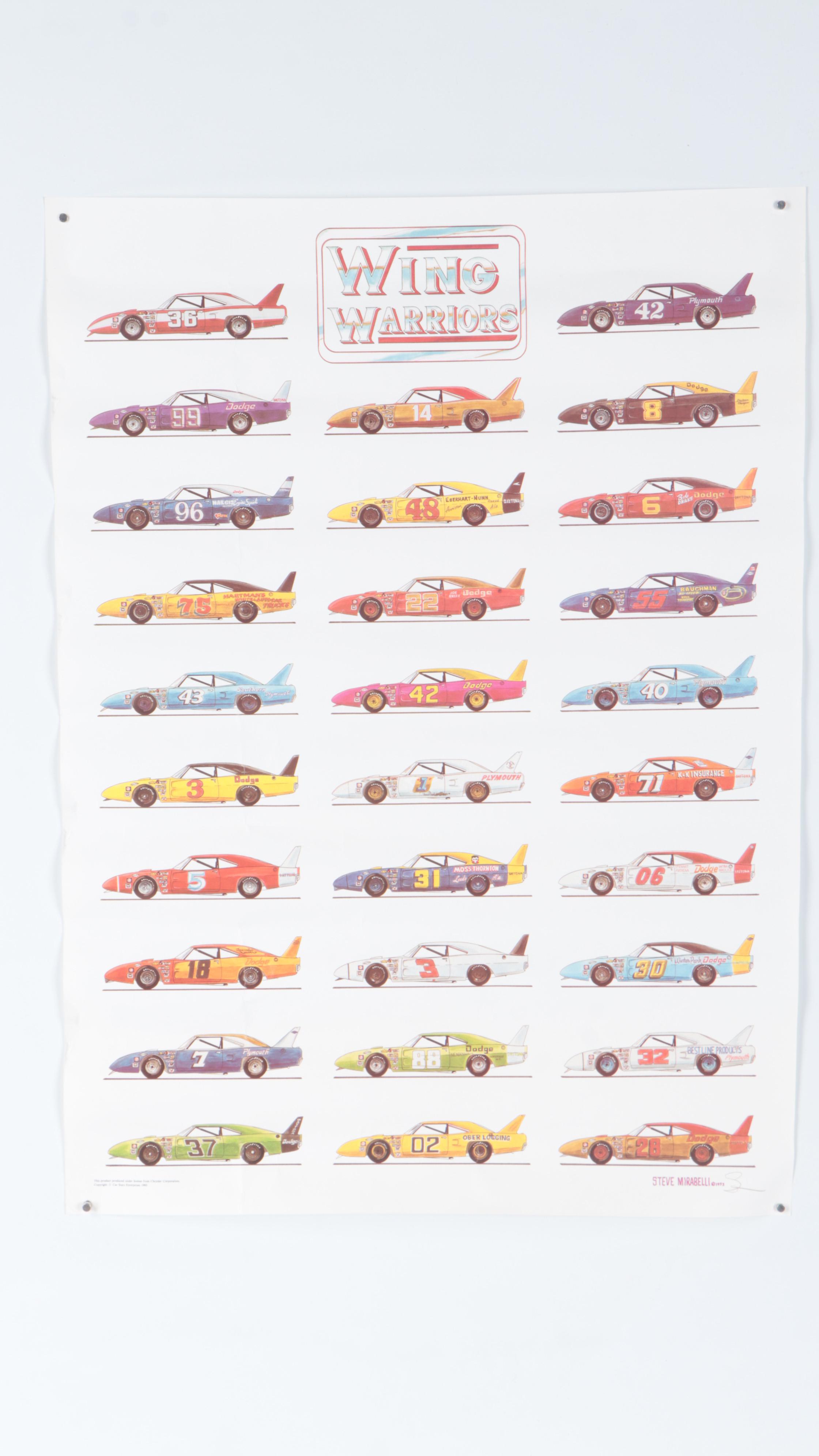 Steve Mirabelli "Wing Warriors" and "The Thrones of King Richard" Posters, 1990s