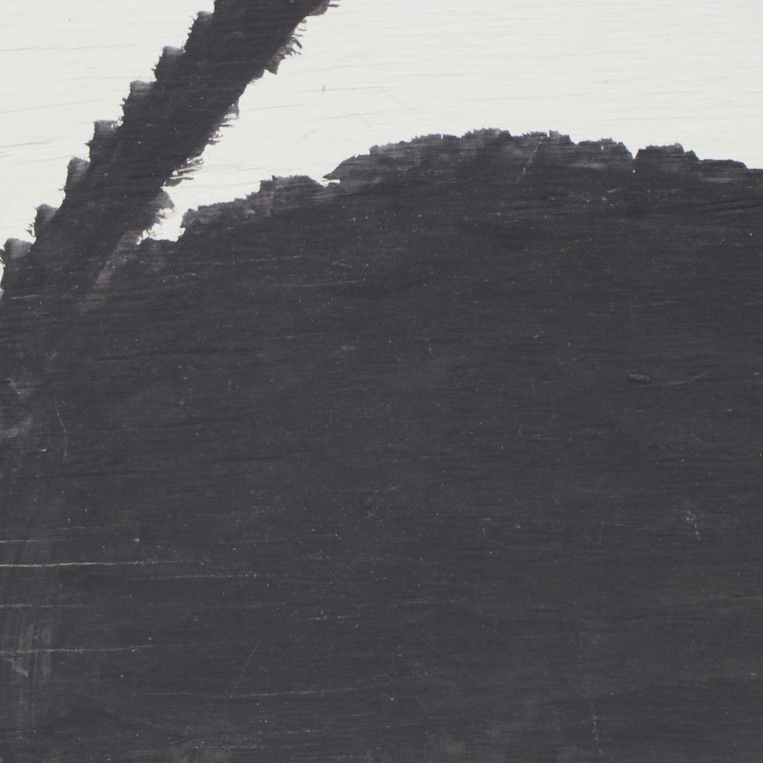 Mose Ernest Tolliver Folk Acrylic Painting of Cat, Early 1980s