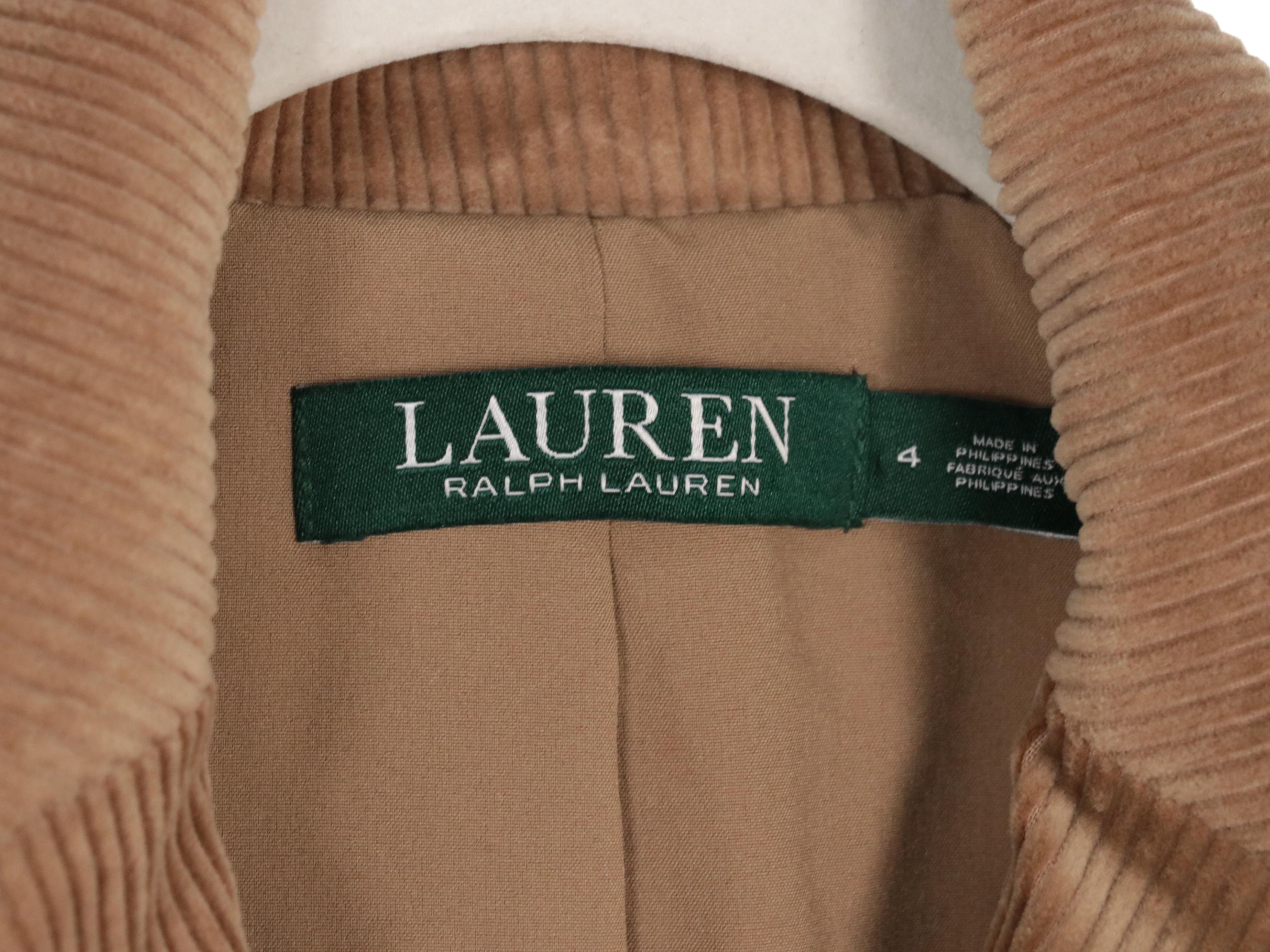 Lauren Ralph Lauren Corduroy Jacket, Cable Knit Sweater and Cotton Turtleneck