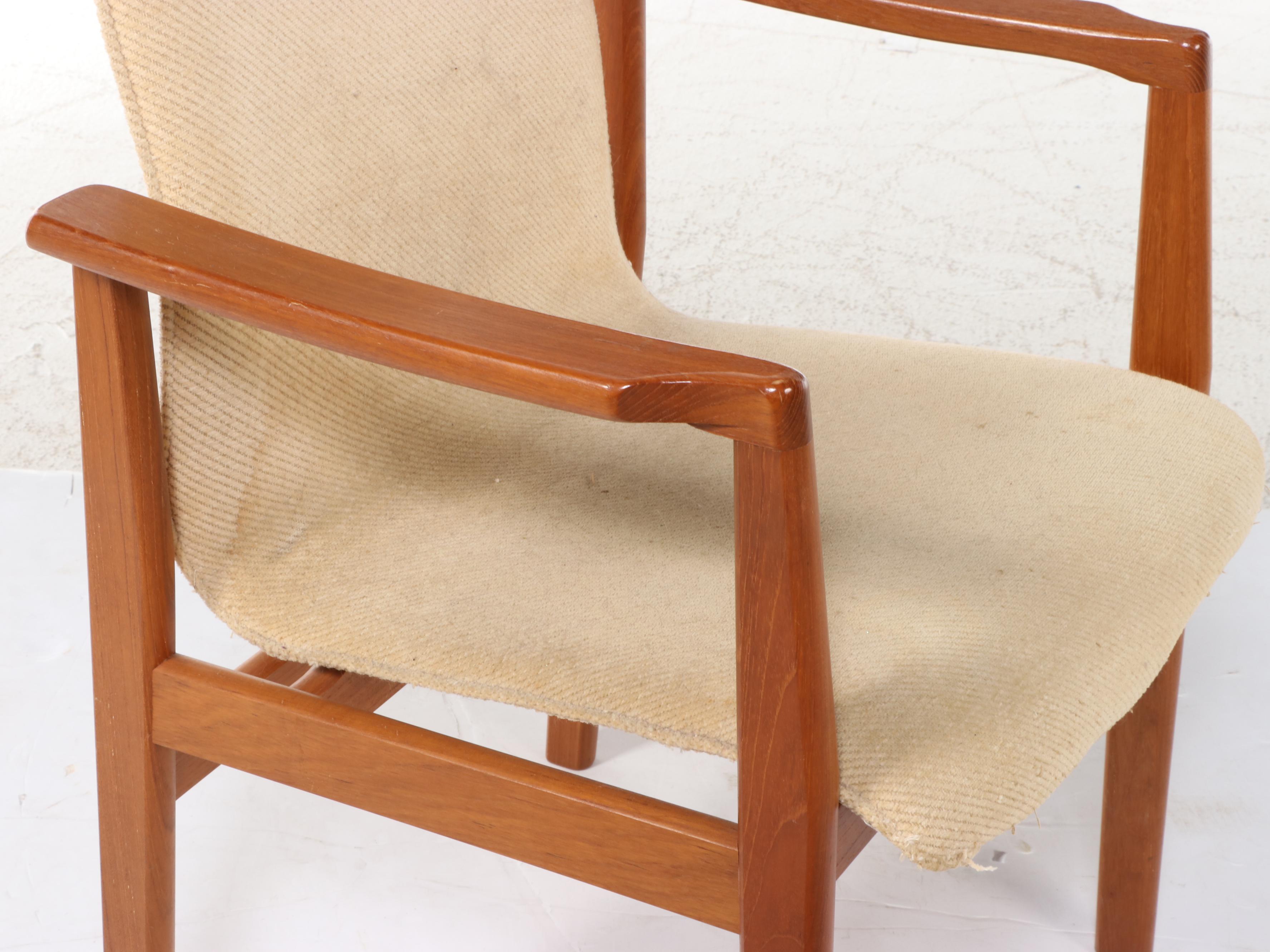 Eight Hugo Frandsen for Spøttrup Stolfabrik Teak Dining Chairs, Circa 1960