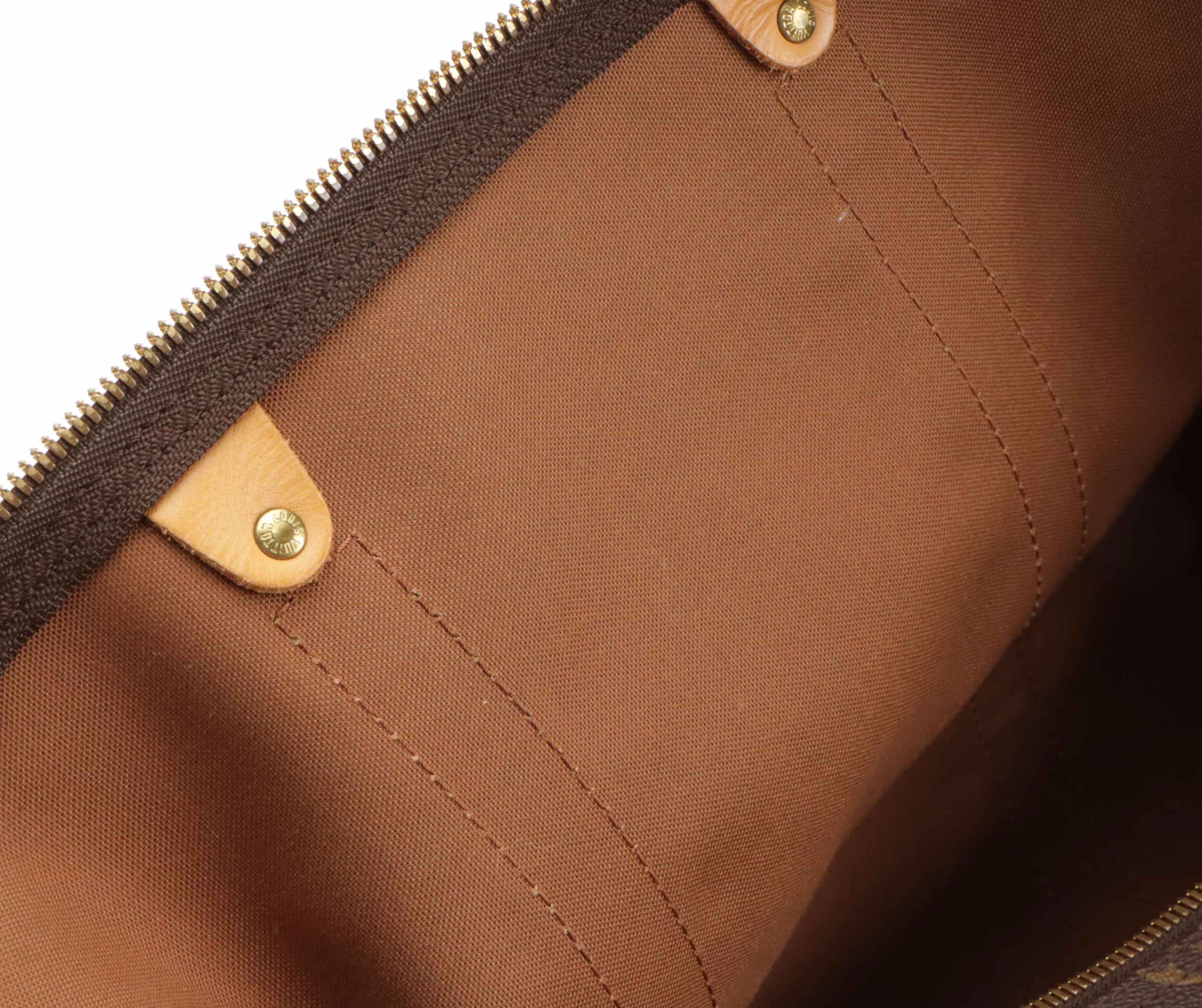 Louis Vuitton Keepall 50 Bandoulière in Monogram Coated Canvas and Leather