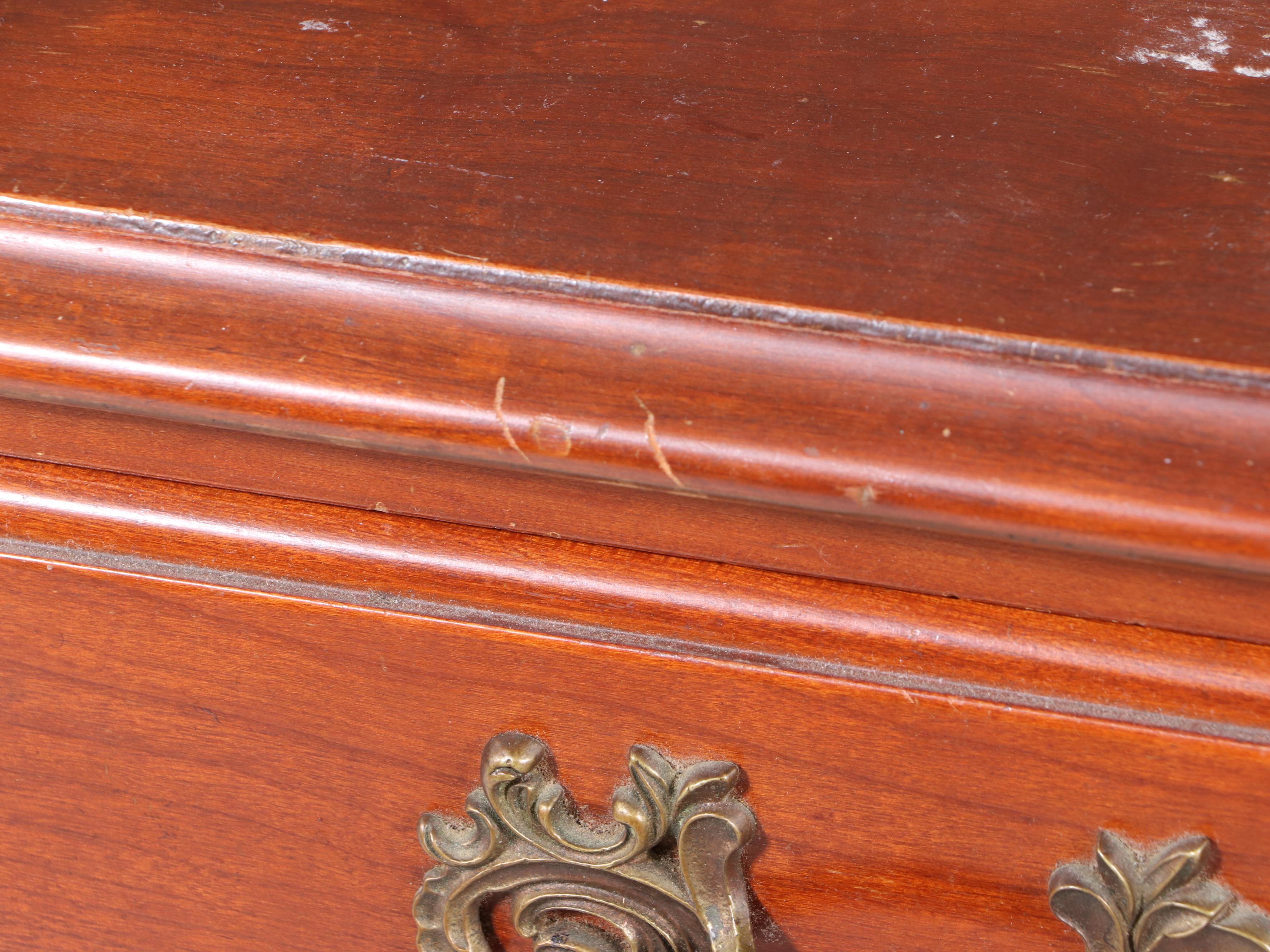 Pair of Sherwood French Provincial Style Cherrywood Nightstands