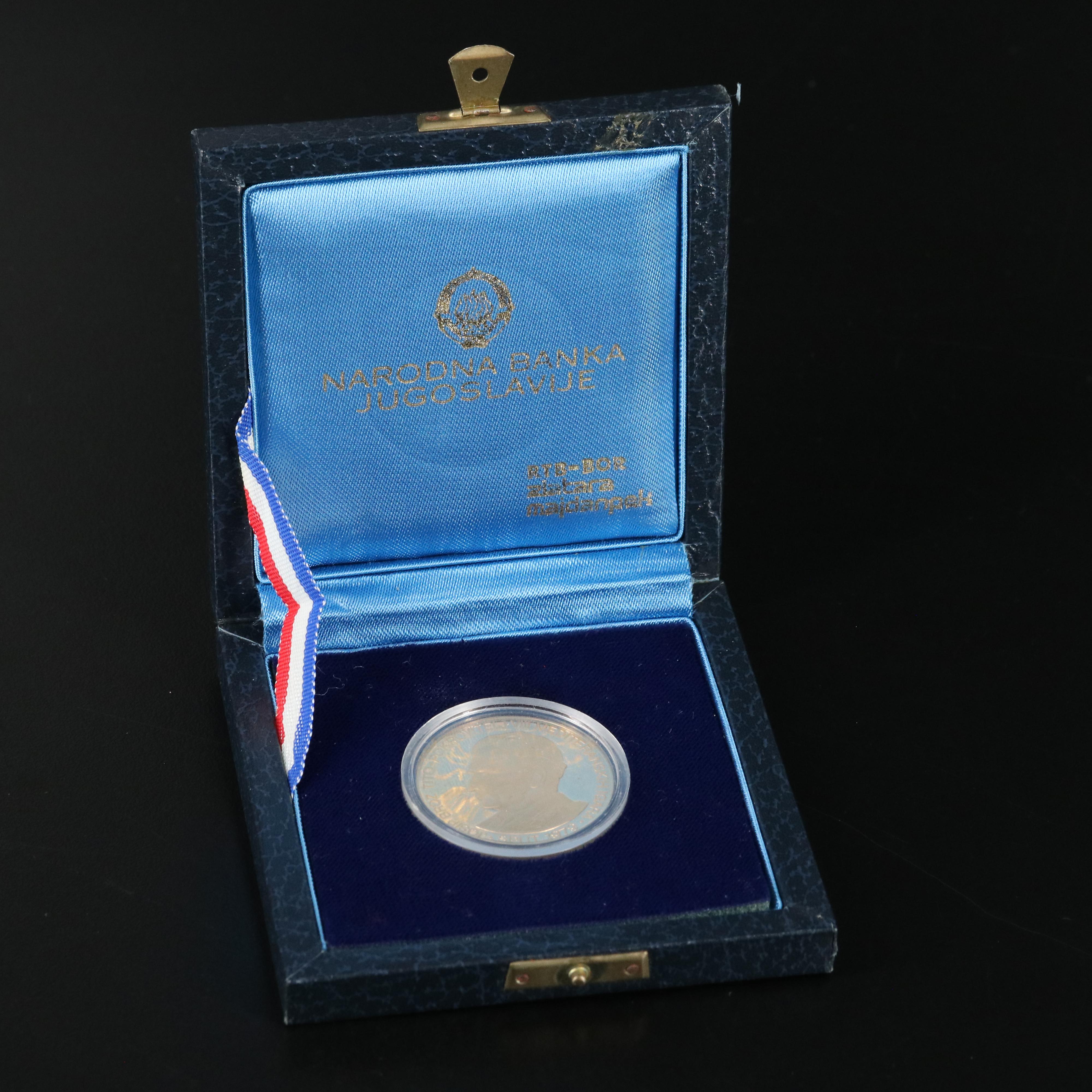 1978 Yugoslavia 2500 Dinara Proof Gold Coin