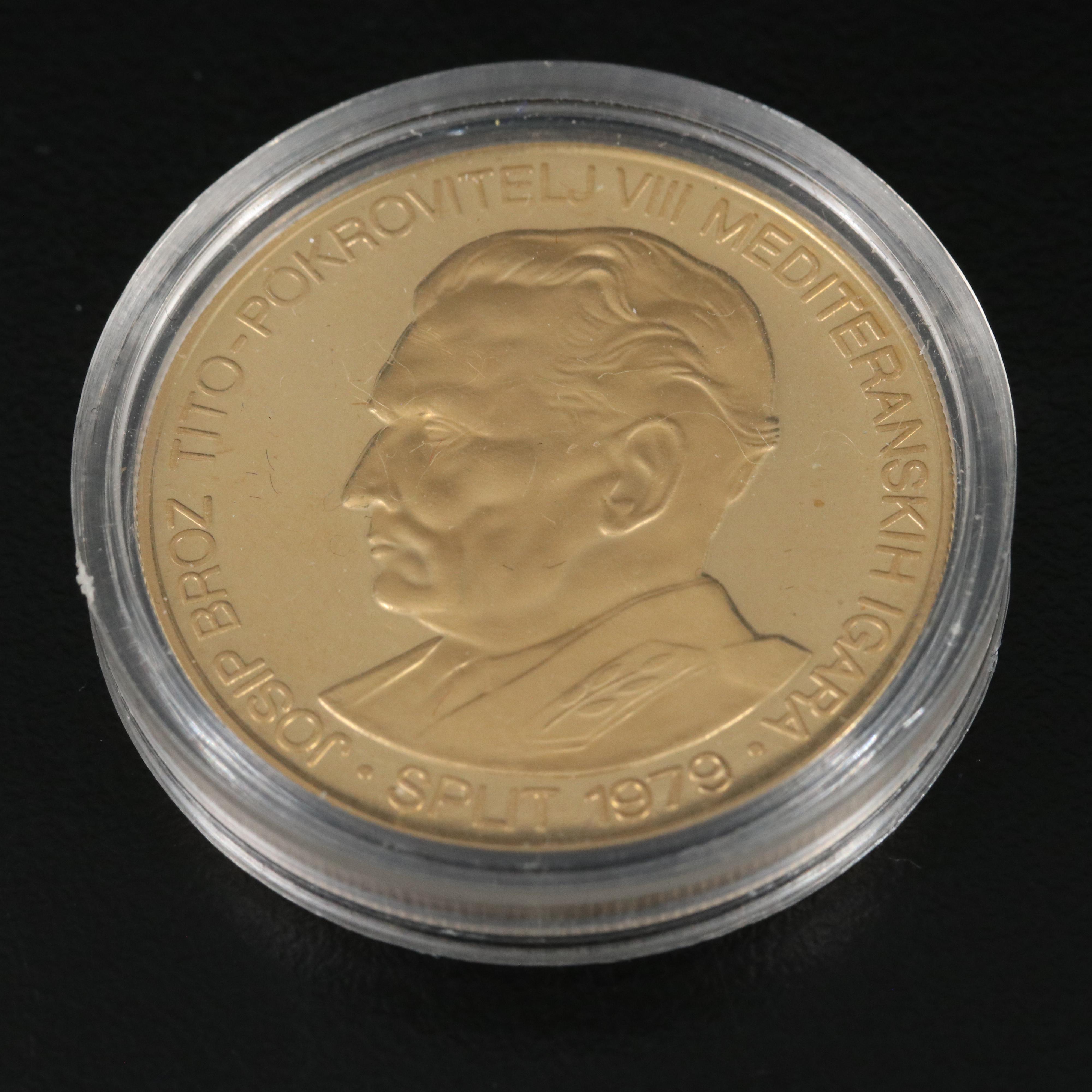 1978 Yugoslavia 2500 Dinara Proof Gold Coin