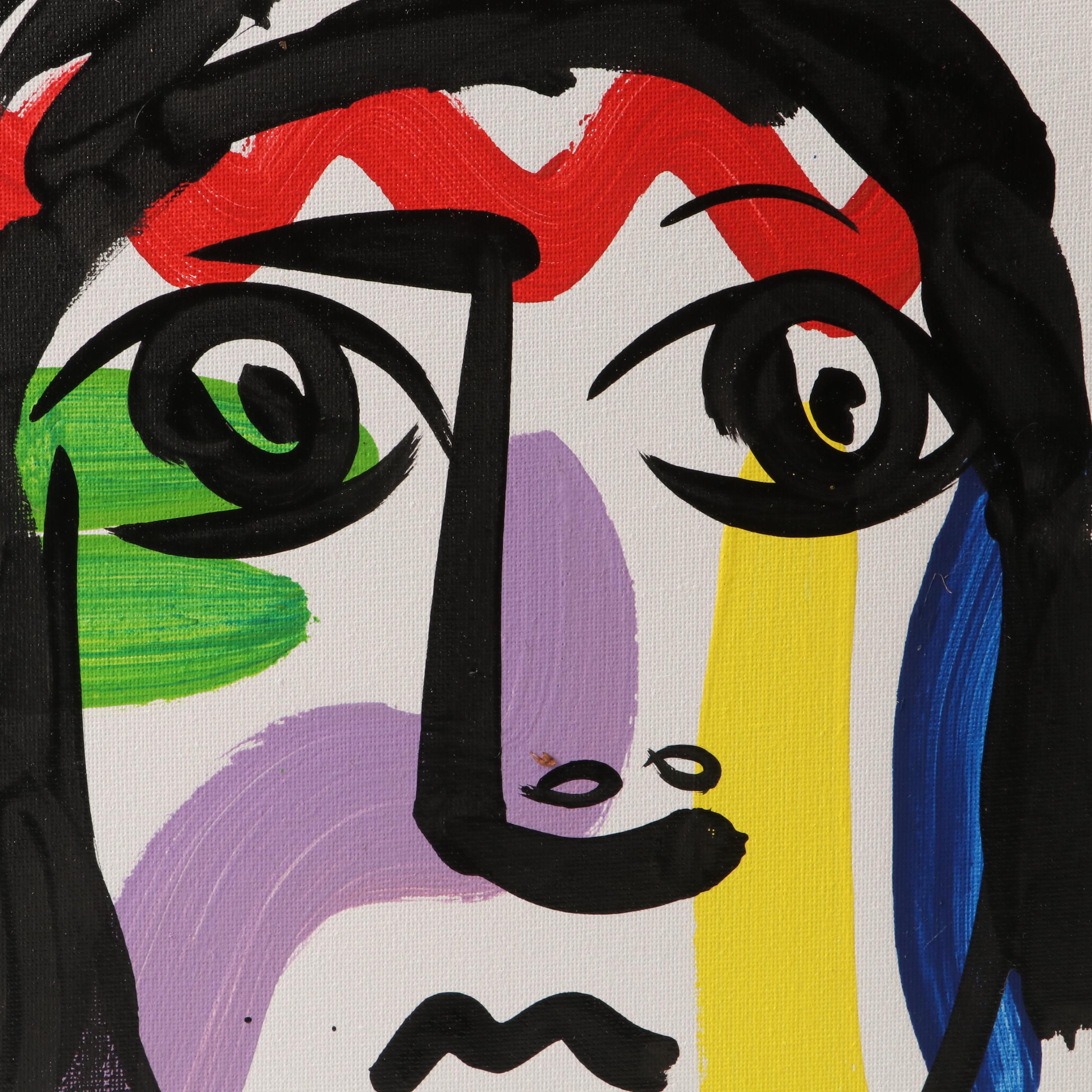 Peter Keil Stylized Acrylic Portrait