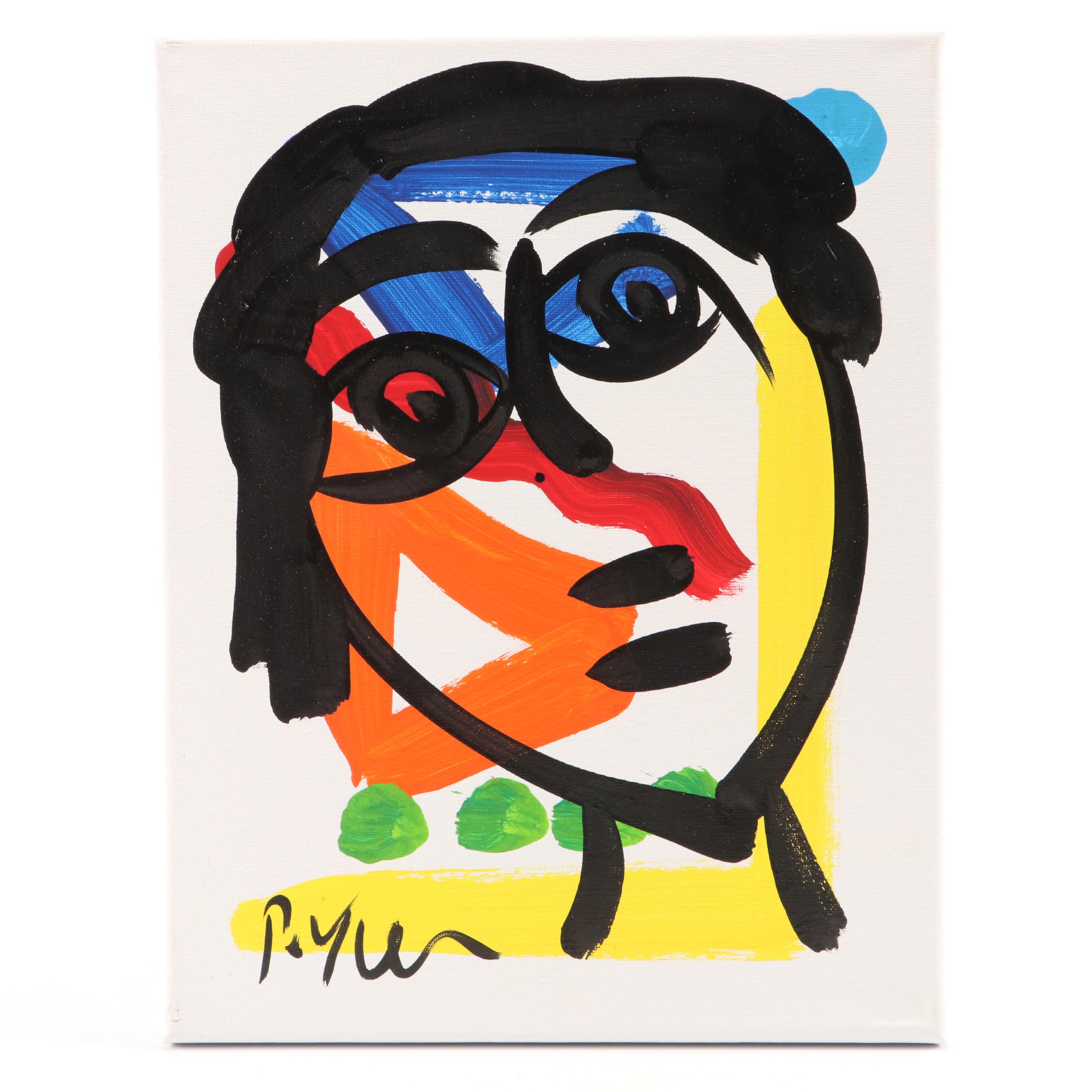 Peter Keil Stylized Acrylic Portrait