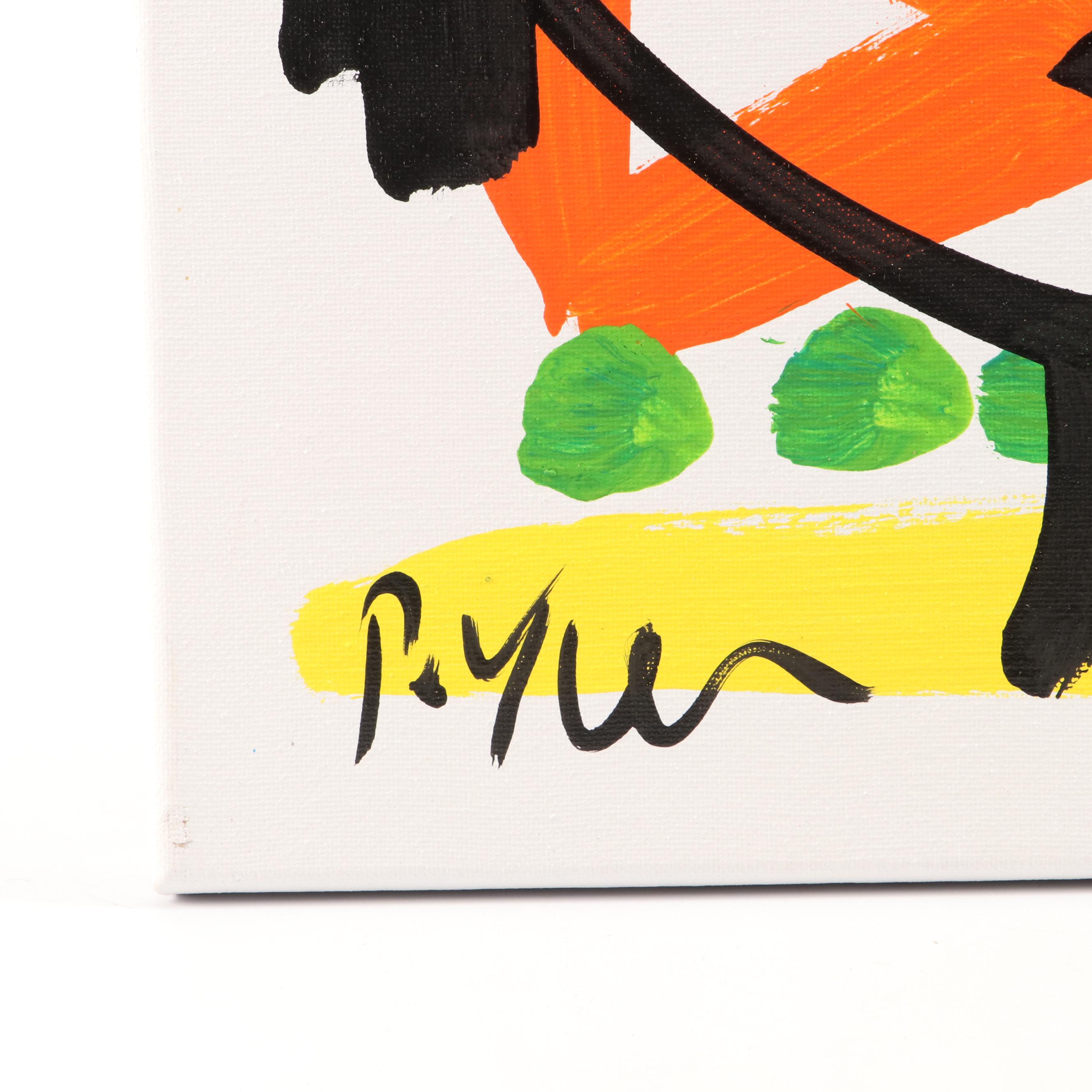 Peter Keil Stylized Acrylic Portrait