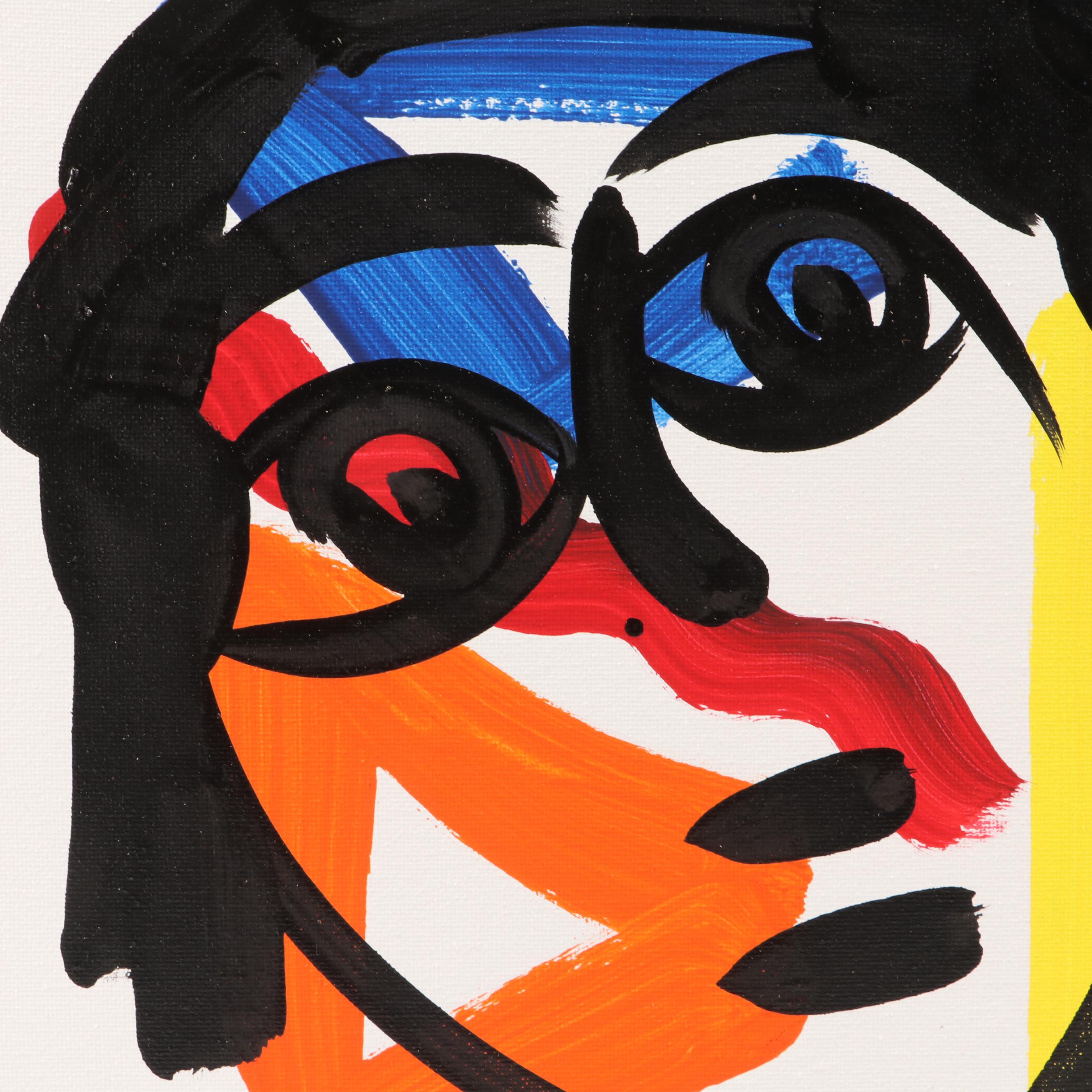 Peter Keil Stylized Acrylic Portrait