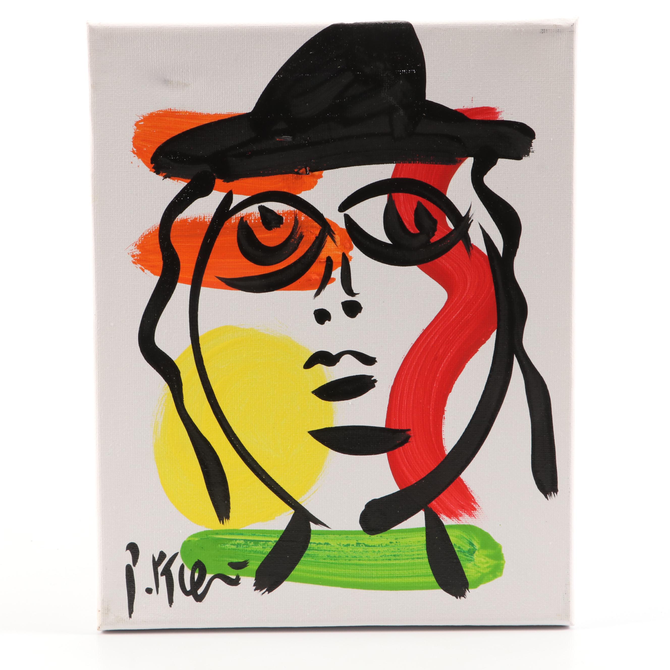 Peter Keil Stylized Acrylic Portrait