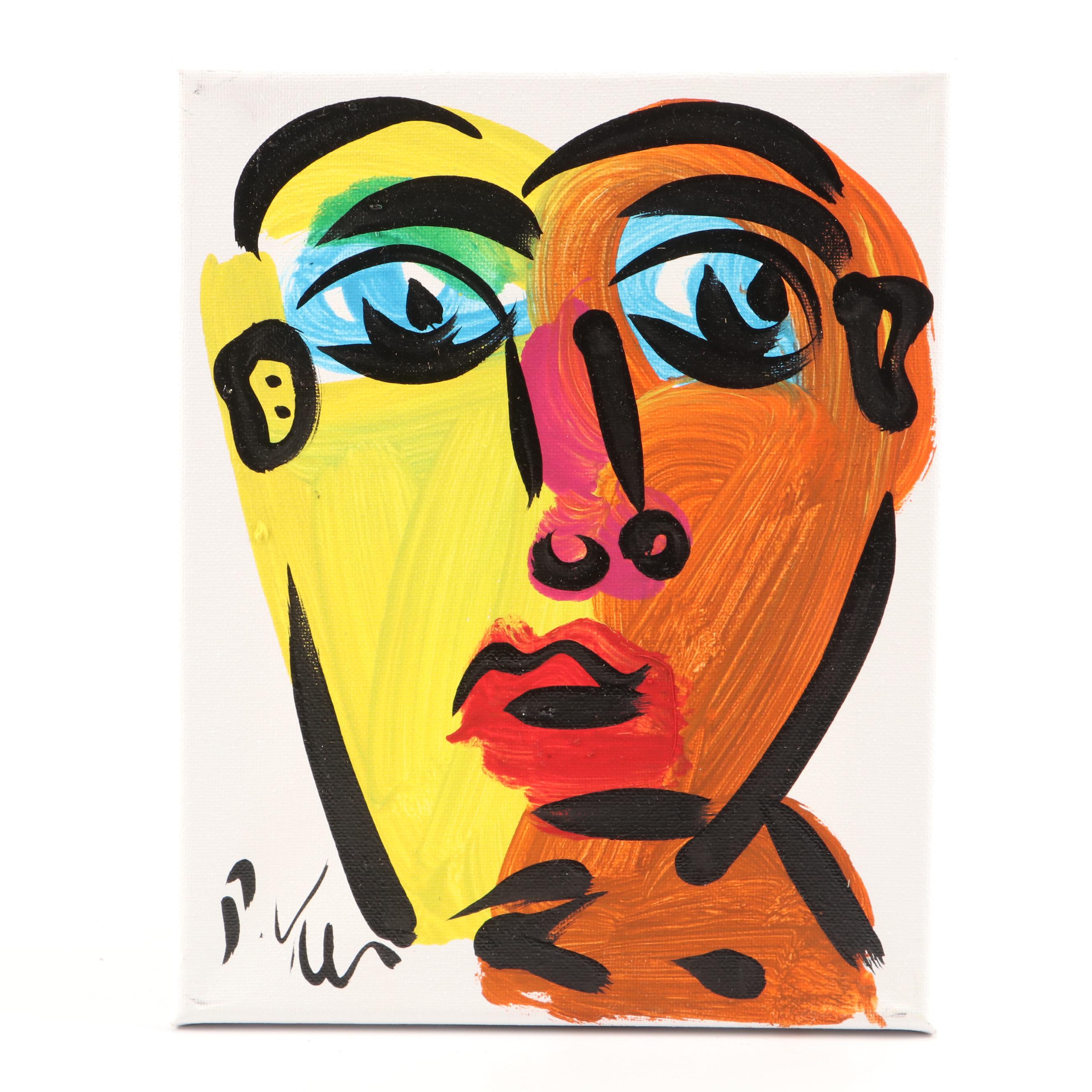 Peter Keil Stylized Acrylic Portrait
