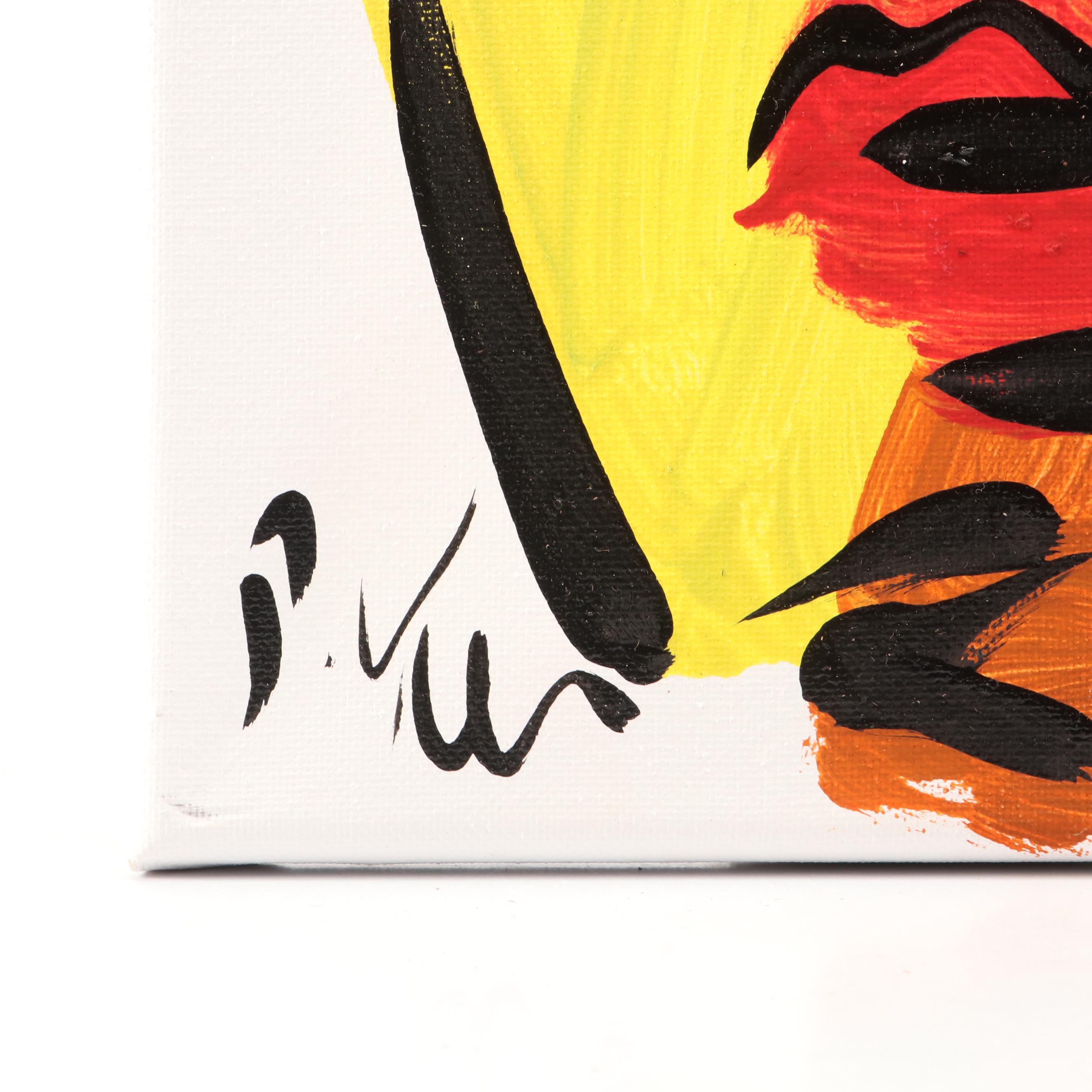 Peter Keil Stylized Acrylic Portrait