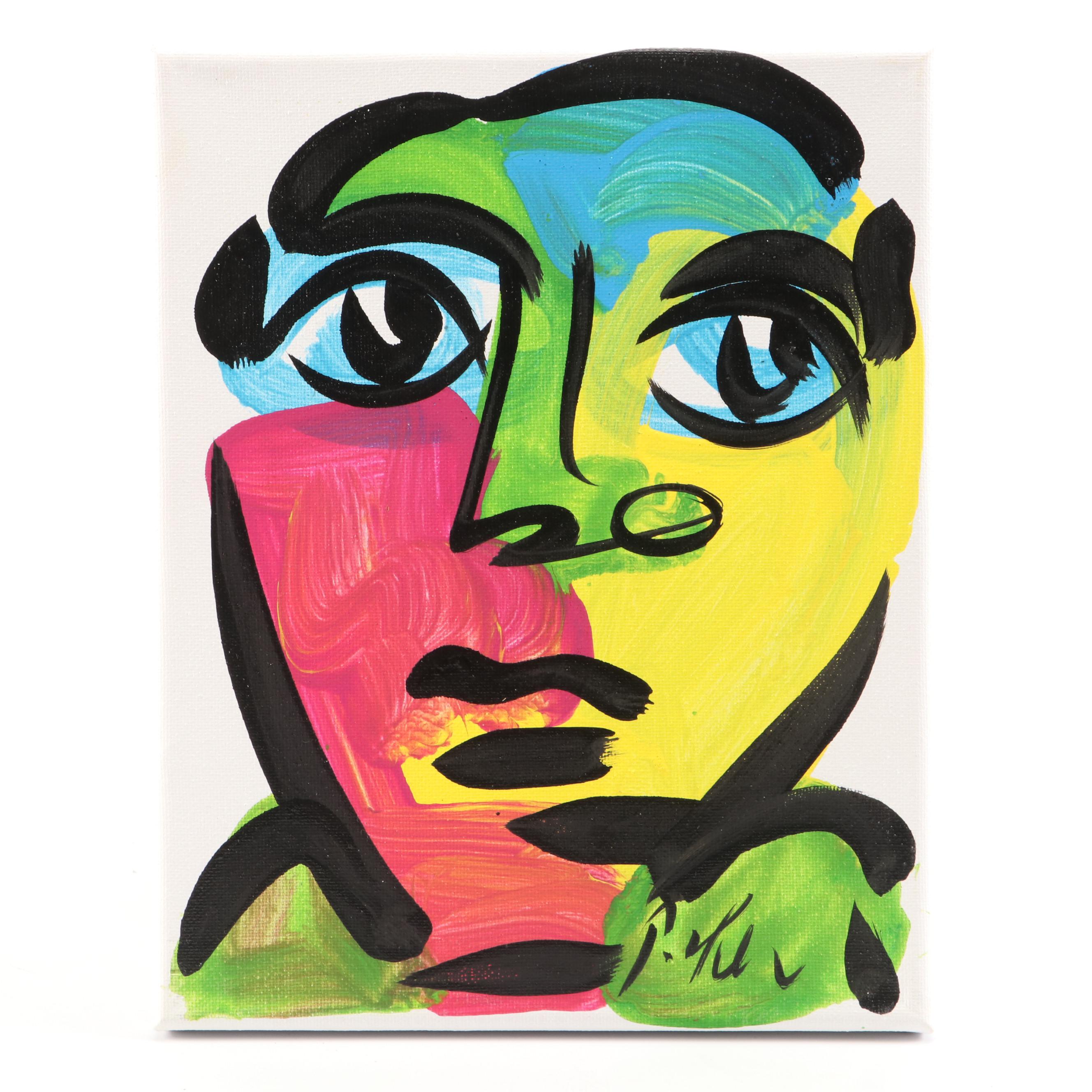 Peter Keil Stylized Acrylic Portrait
