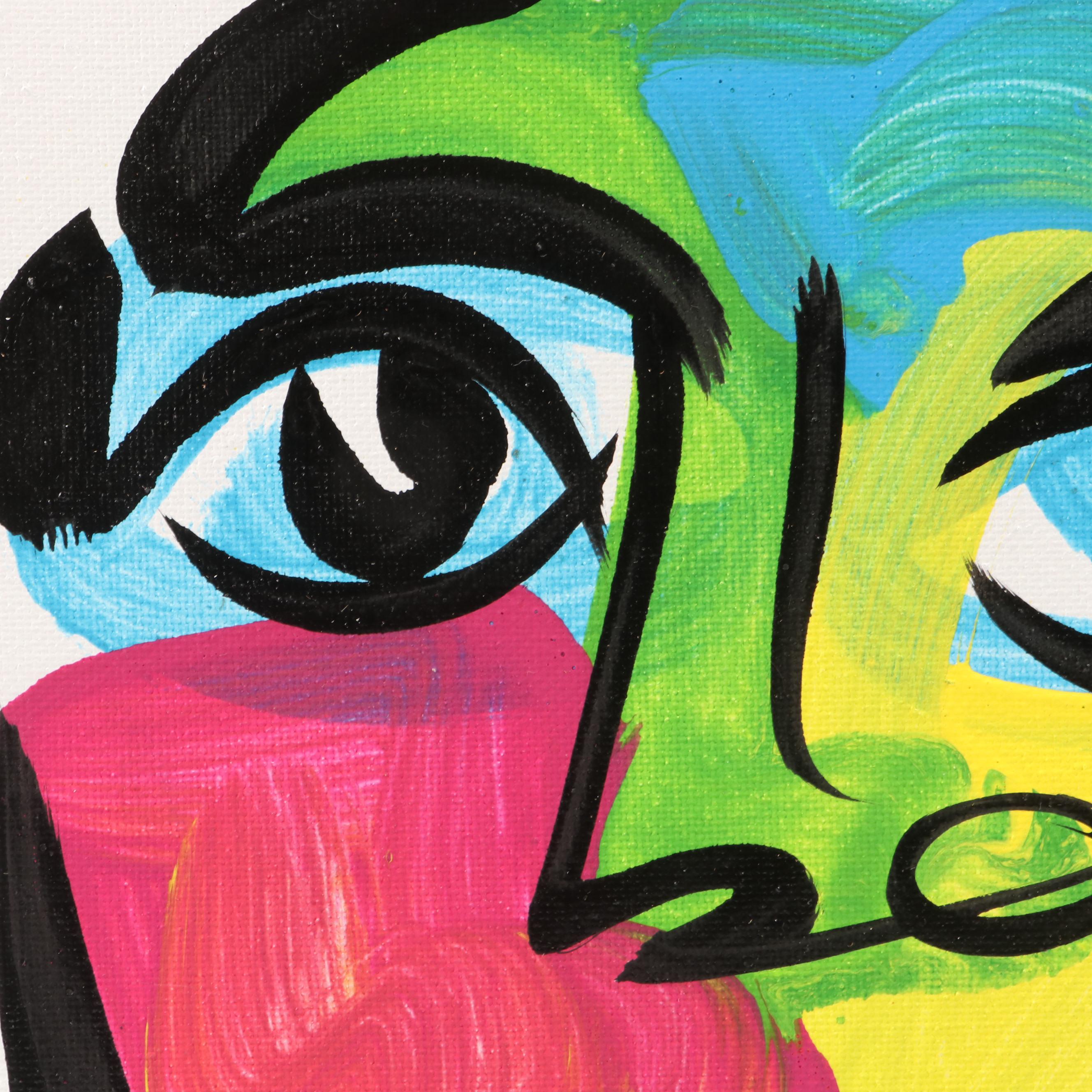 Peter Keil Stylized Acrylic Portrait