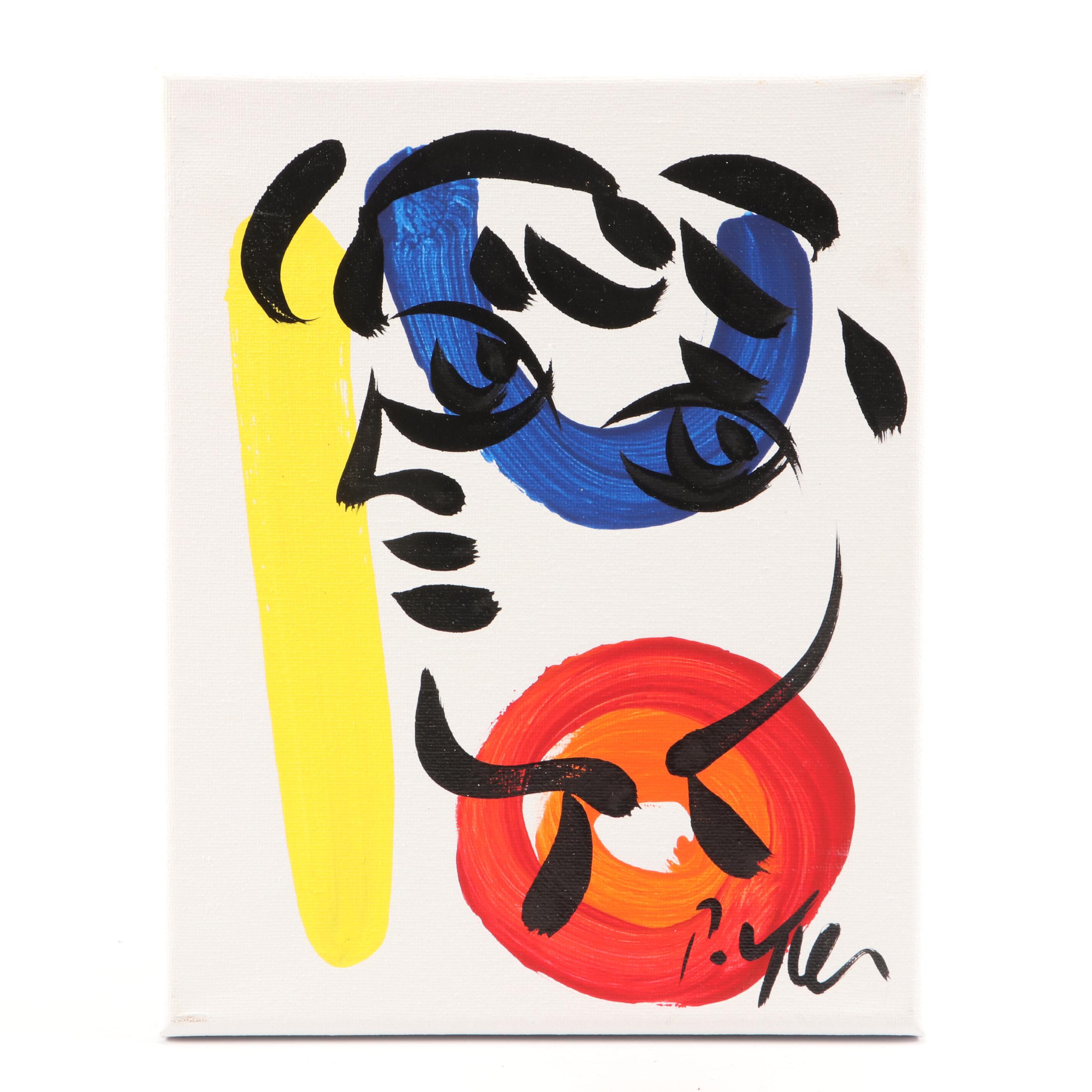 Peter Keil Stylized Acrylic Portrait