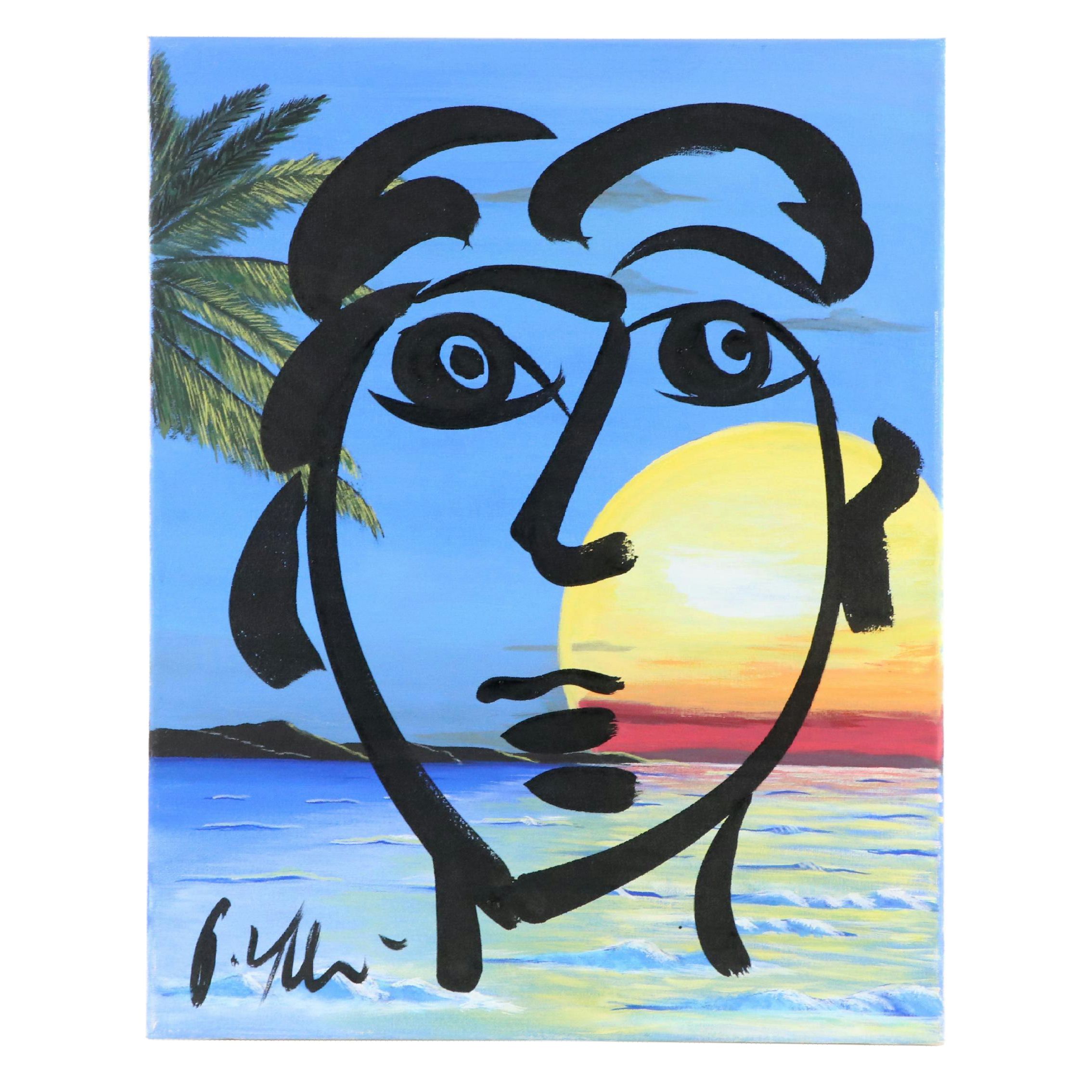 Peter Keil Abstract Acrylic Portrait