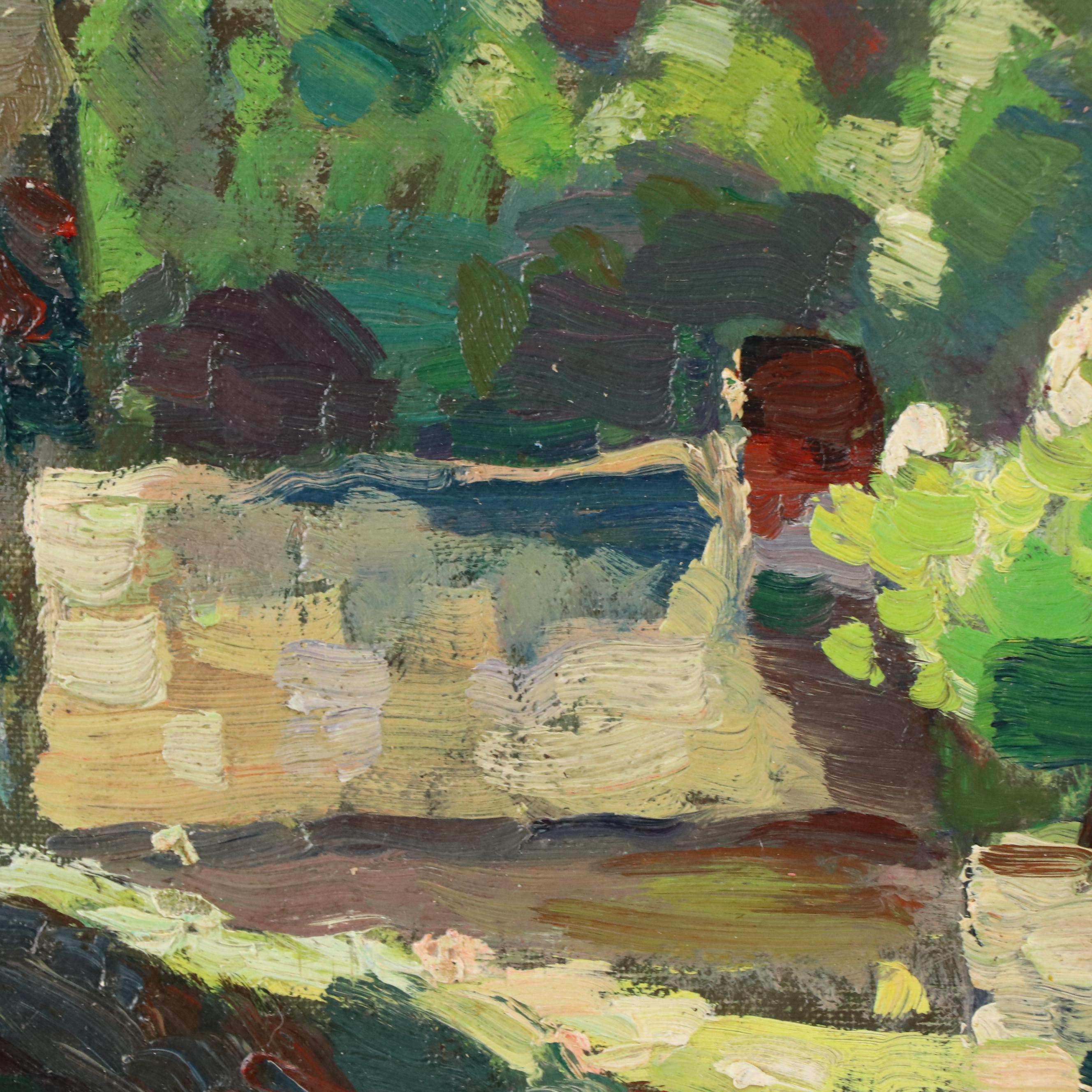 Clara Adriana van der Werff Oil Painting of Countryside Landscape