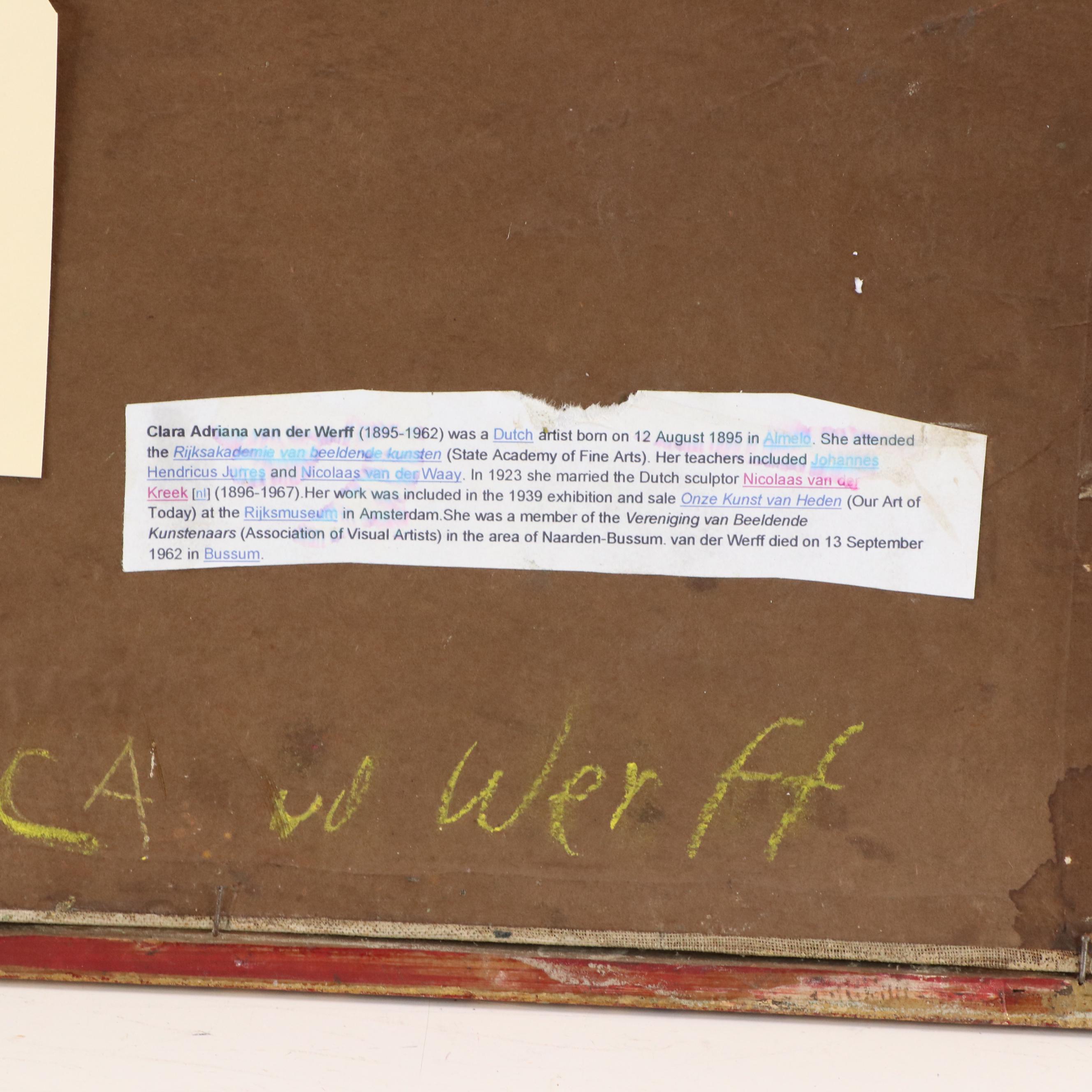 Clara Adriana van der Werff Oil Painting of Countryside Landscape